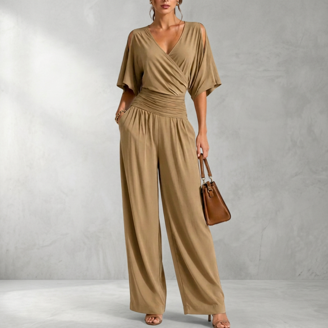 Rosemary™ - Wrap V-Neck Jumpsuit
