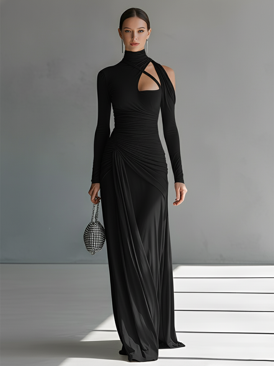 Florence | Grey Silky Stretch Sophisticated
