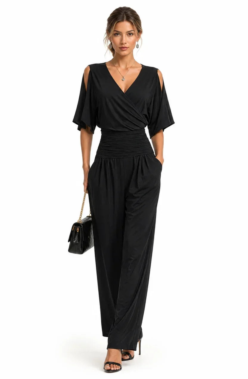 Rosemary™ - Wrap V-Neck Jumpsuit