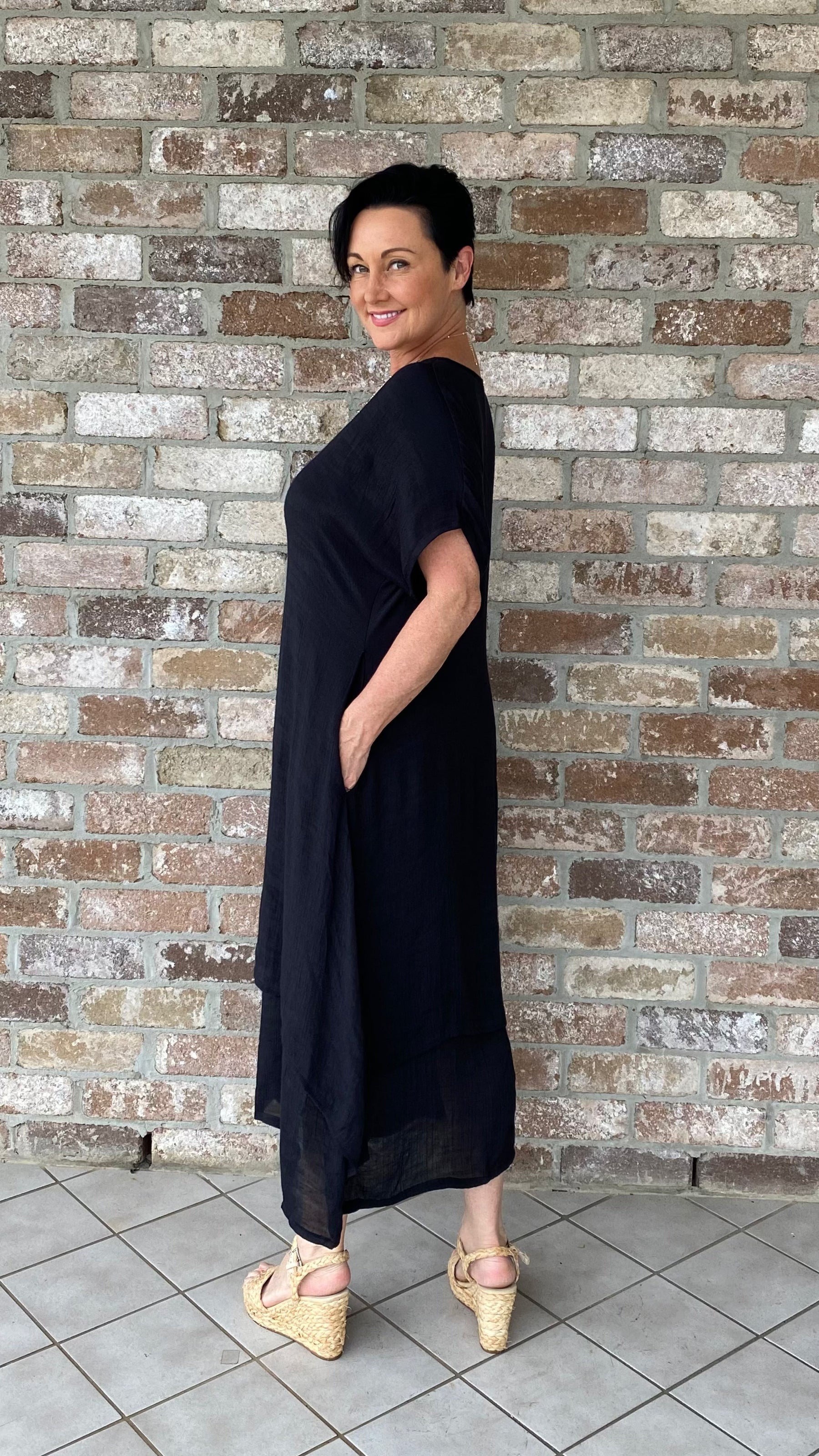 Katherine | Brigitte Classic Black Dress