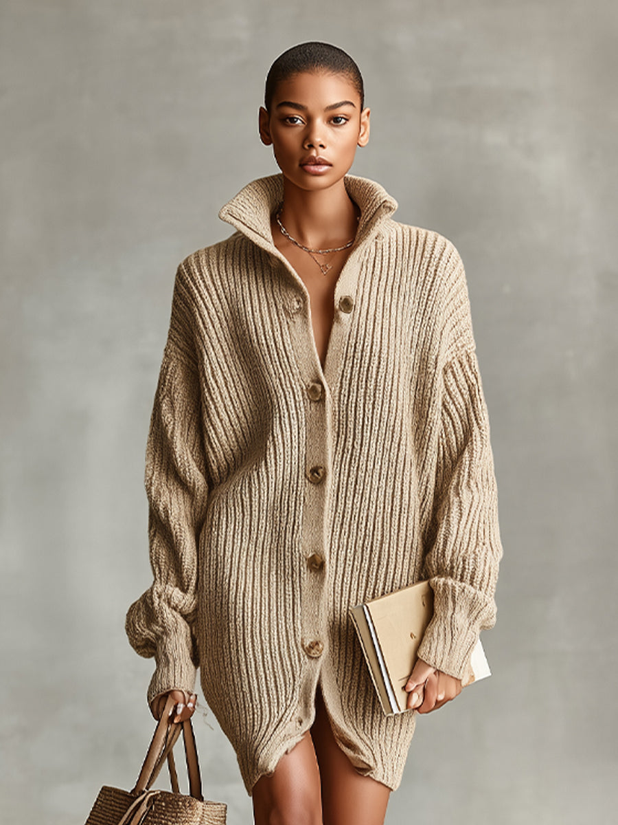 Polly | Camel Elegant Button