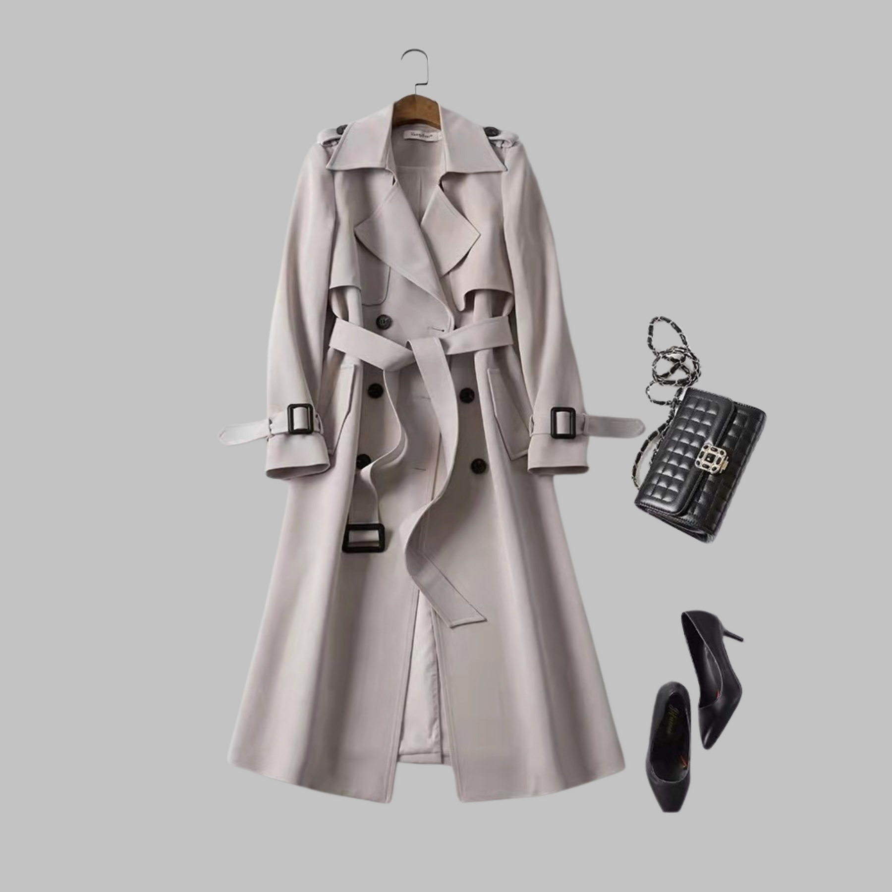 Tia | Knee-Length Loose Coat