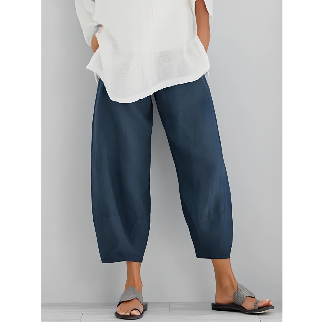 Sabine™ | Elastic Waist Wide Leg Pants