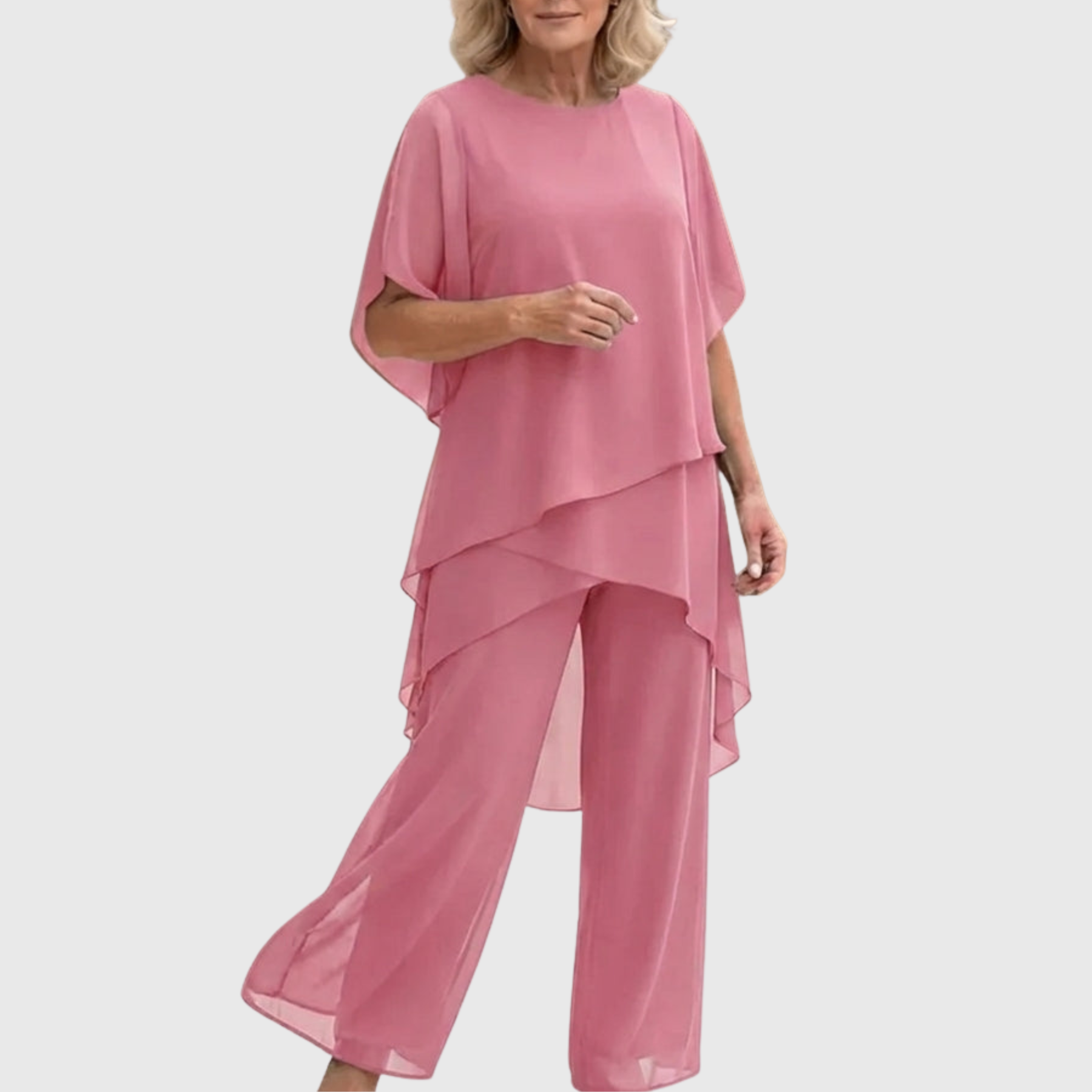 Linda | Set with Draping Palazzo Trousers