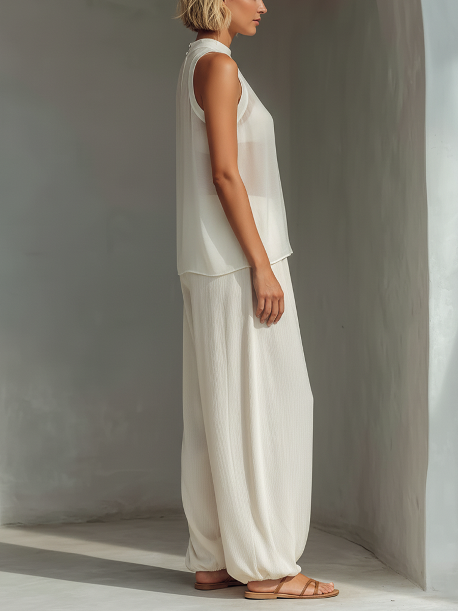 Dolly | Cream Two-Piece Set Semi-sheer