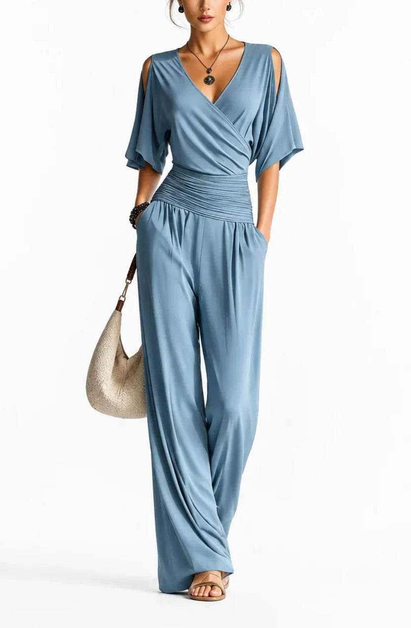 Rosemary™ - Wrap V-Neck Jumpsuit