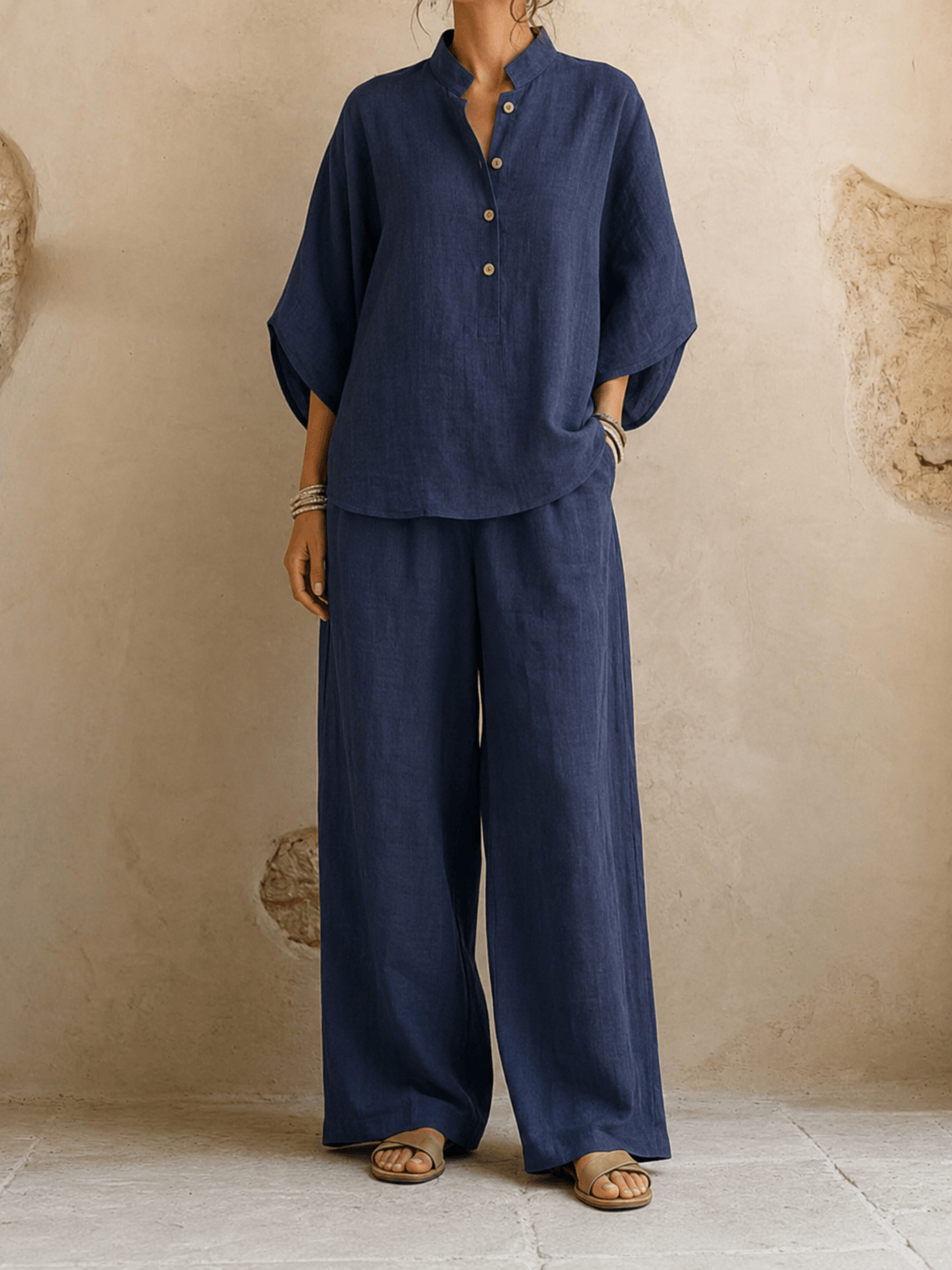 Maribel™ | Batwing Sleeves and Wide-Leg Pants