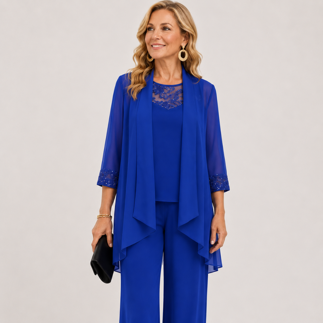 Eleanor™ | Flowing Jacket & Wide-Leg Pants Set