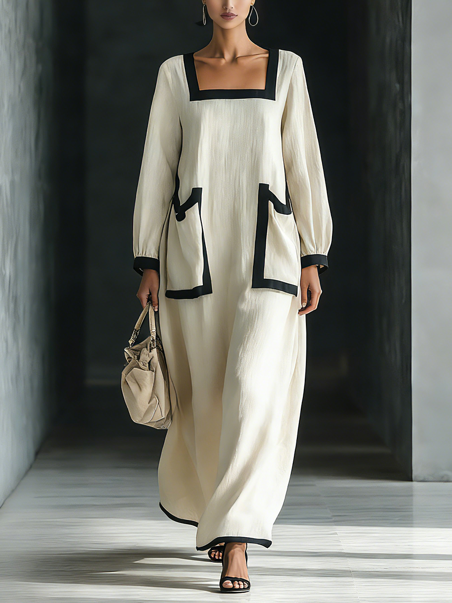Isabella | Beige Cotton Linen Blend
