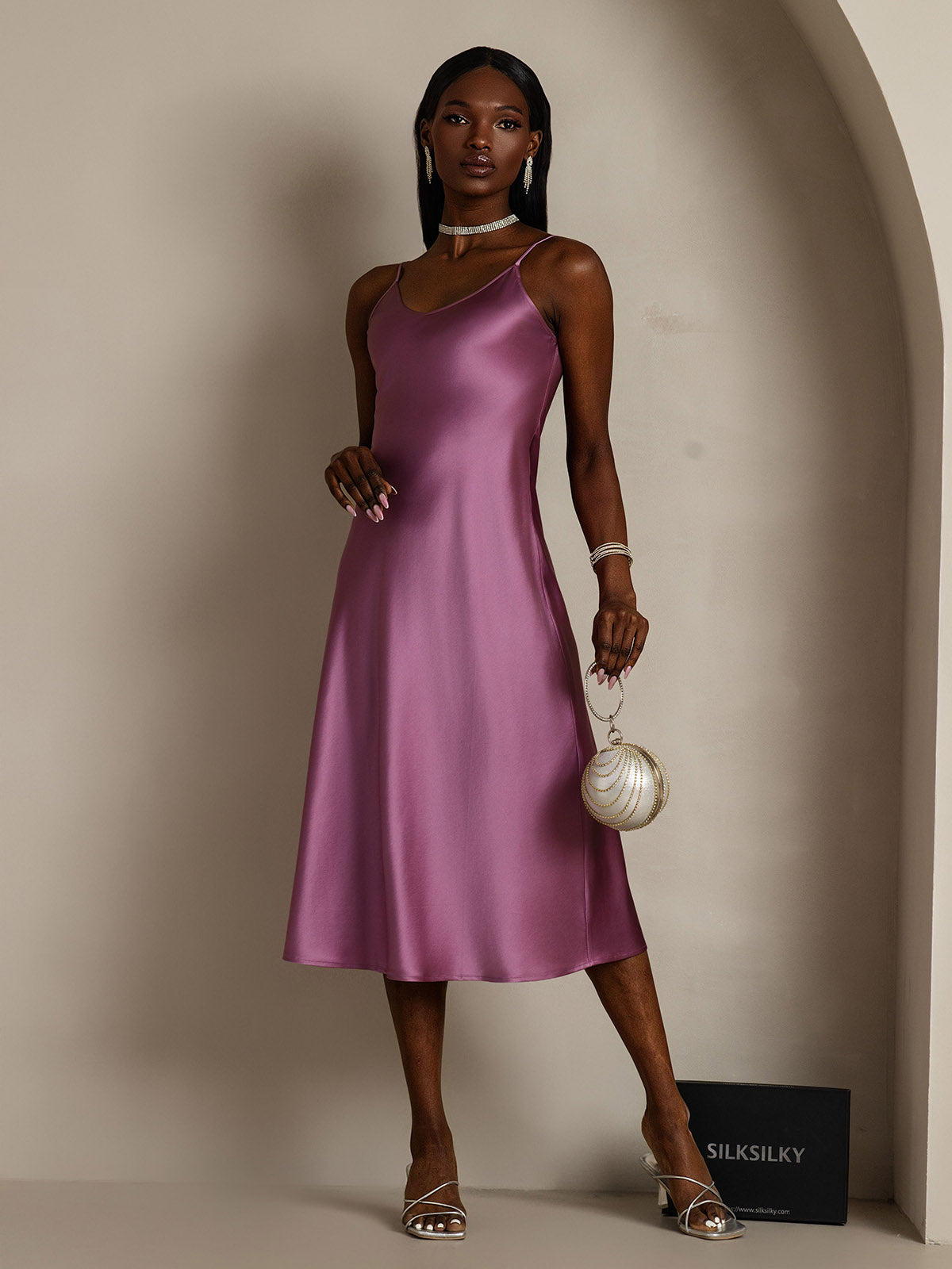 Andrea | Long Silk Nightgown
