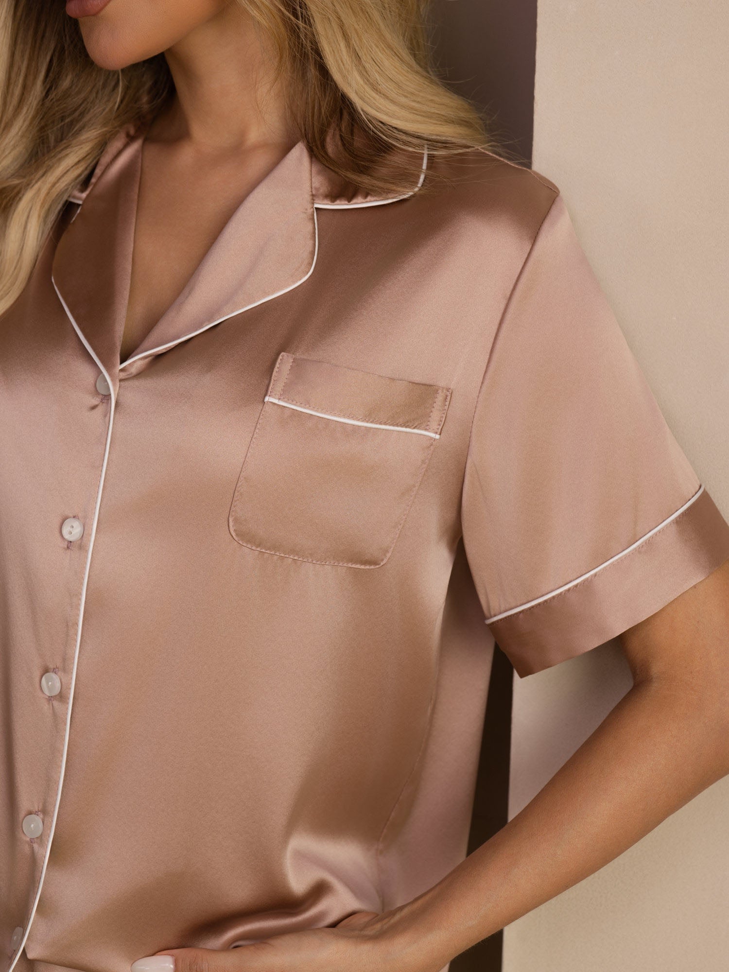 Gina | Draped Pyjama Set