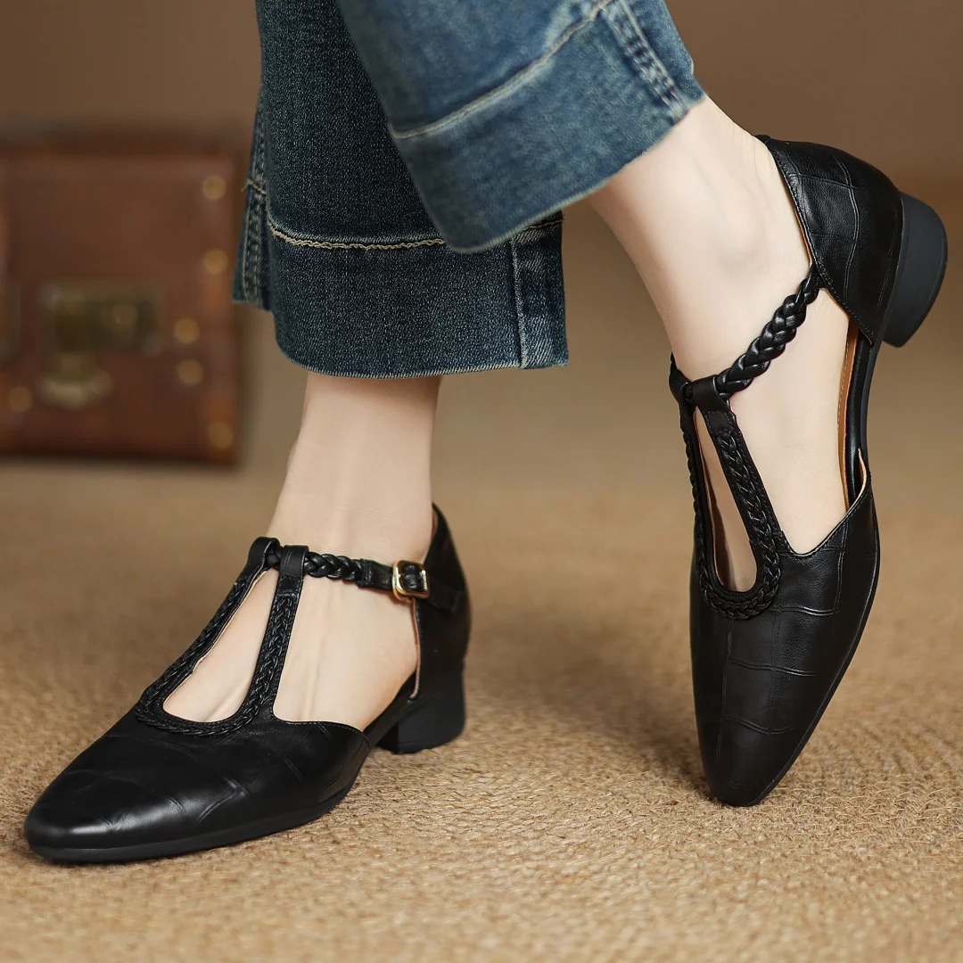 Vivienne | Leather Mary Janes