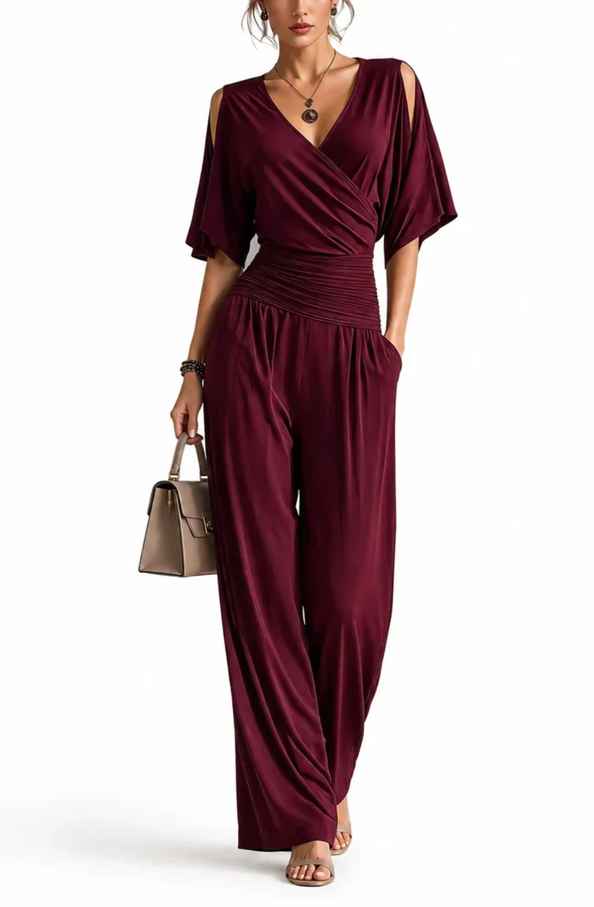 Rosemary™ - Wrap V-Neck Jumpsuit