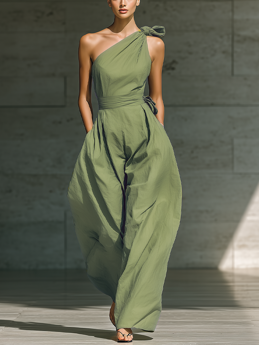 Jenna | Light Green Cotton Linen