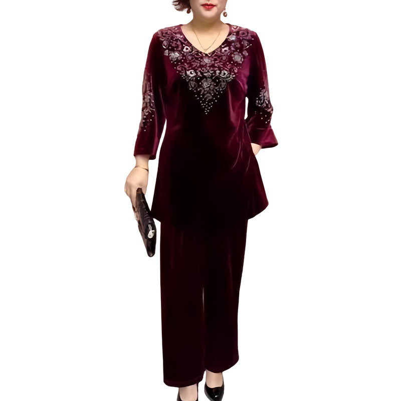 Elvire | Elegant two-piece velvet set