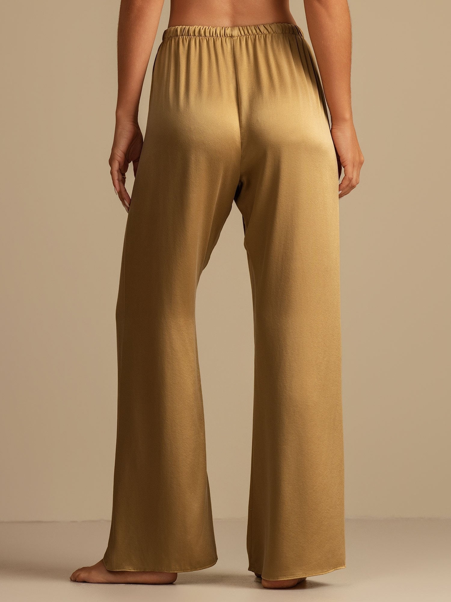 Clare | Wide-Leg Silk Trousers