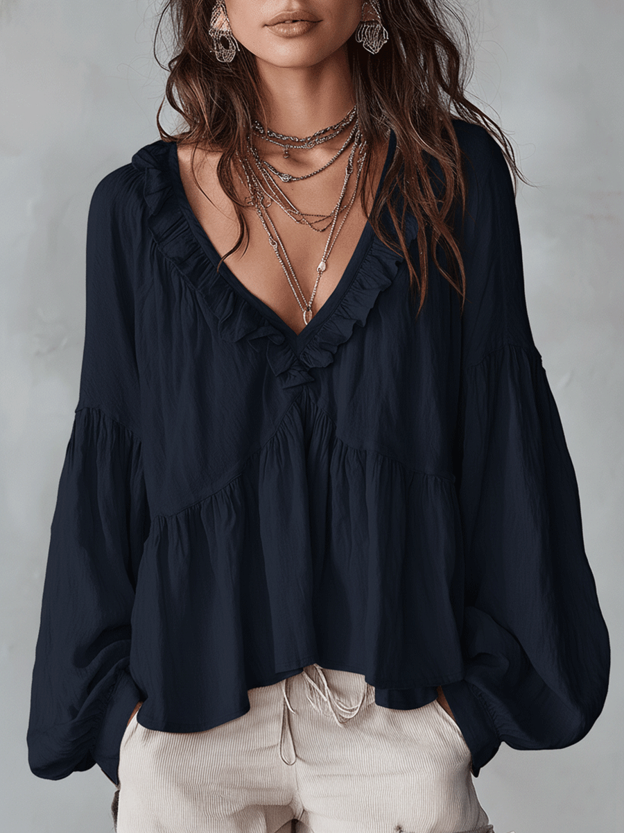 Eleanor | Airy Vintage-Inspired Ruffle Soft Ruffle Bohemian