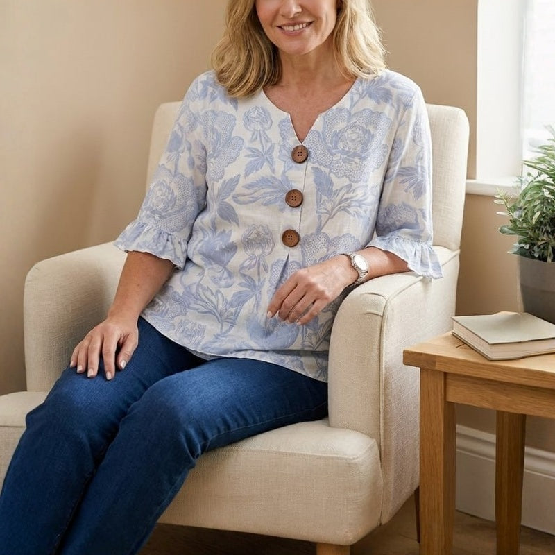 Zelda | Vintage Floral Blouse