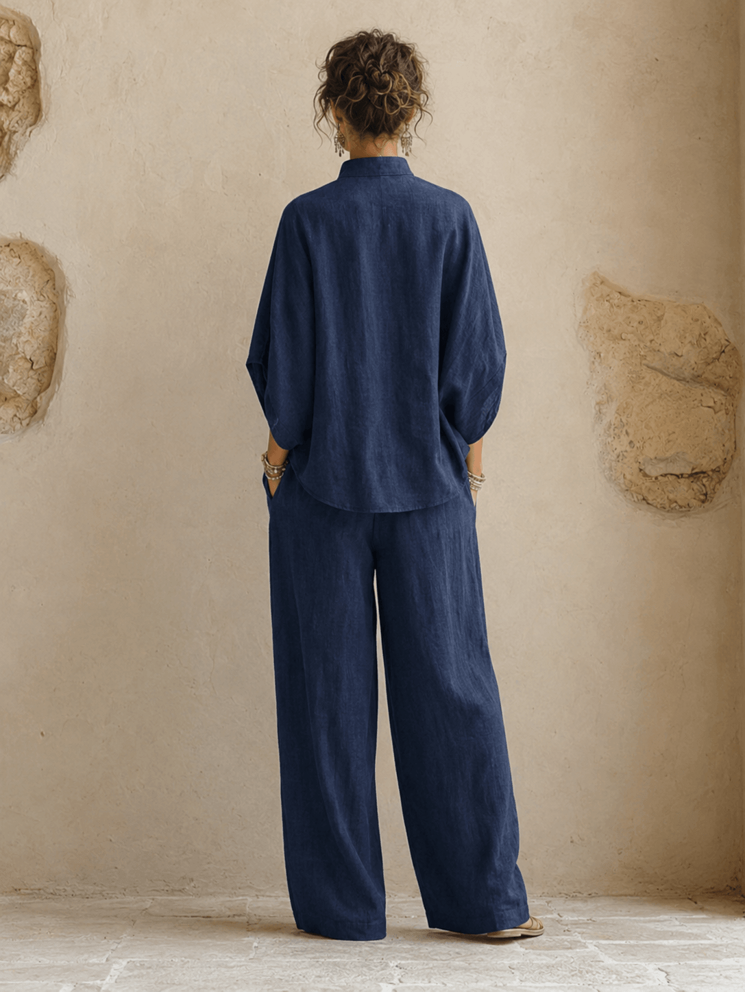 Maribel™ | Batwing Sleeves and Wide-Leg Pants