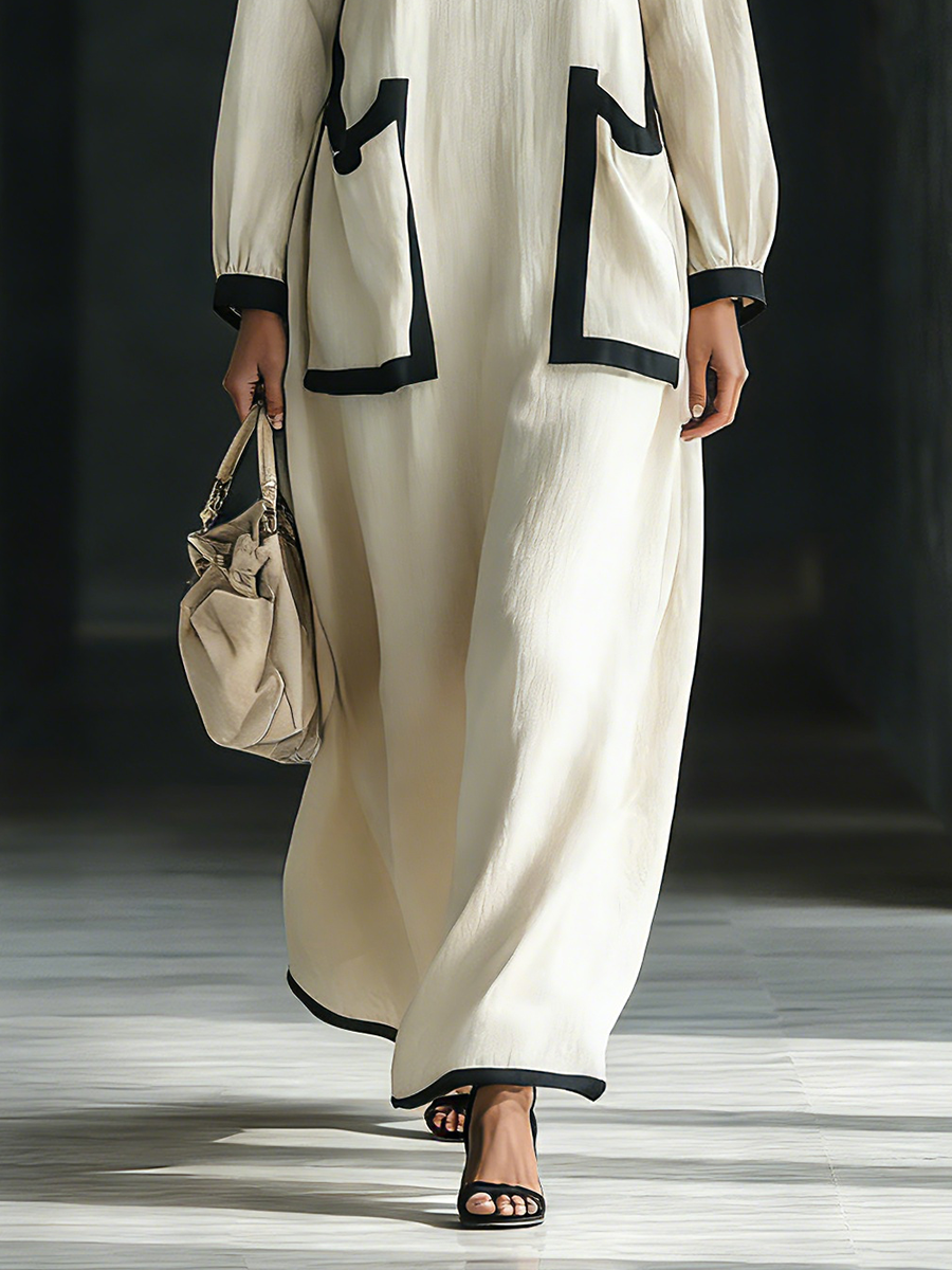 Isabella | Beige Cotton Linen Blend