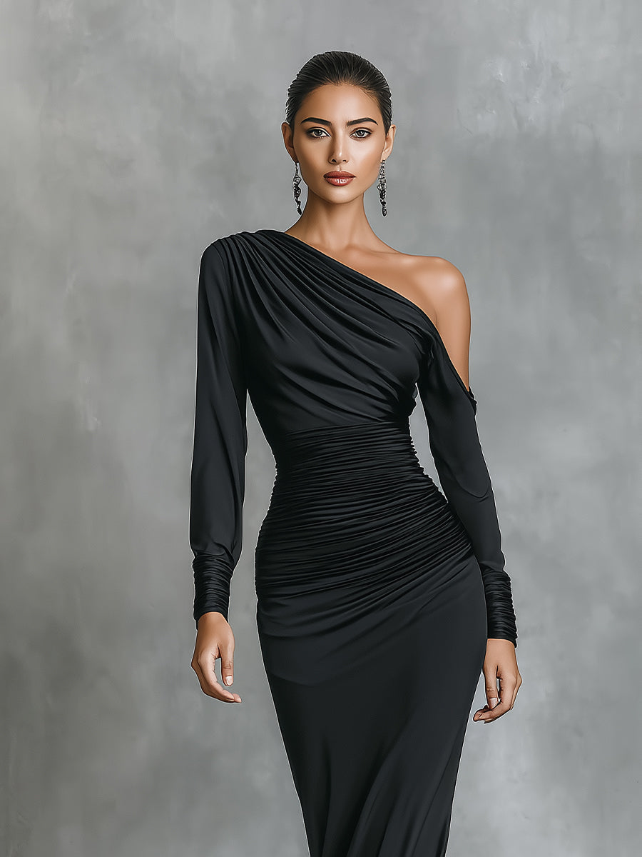 Sienna | Black Elegant Satin One