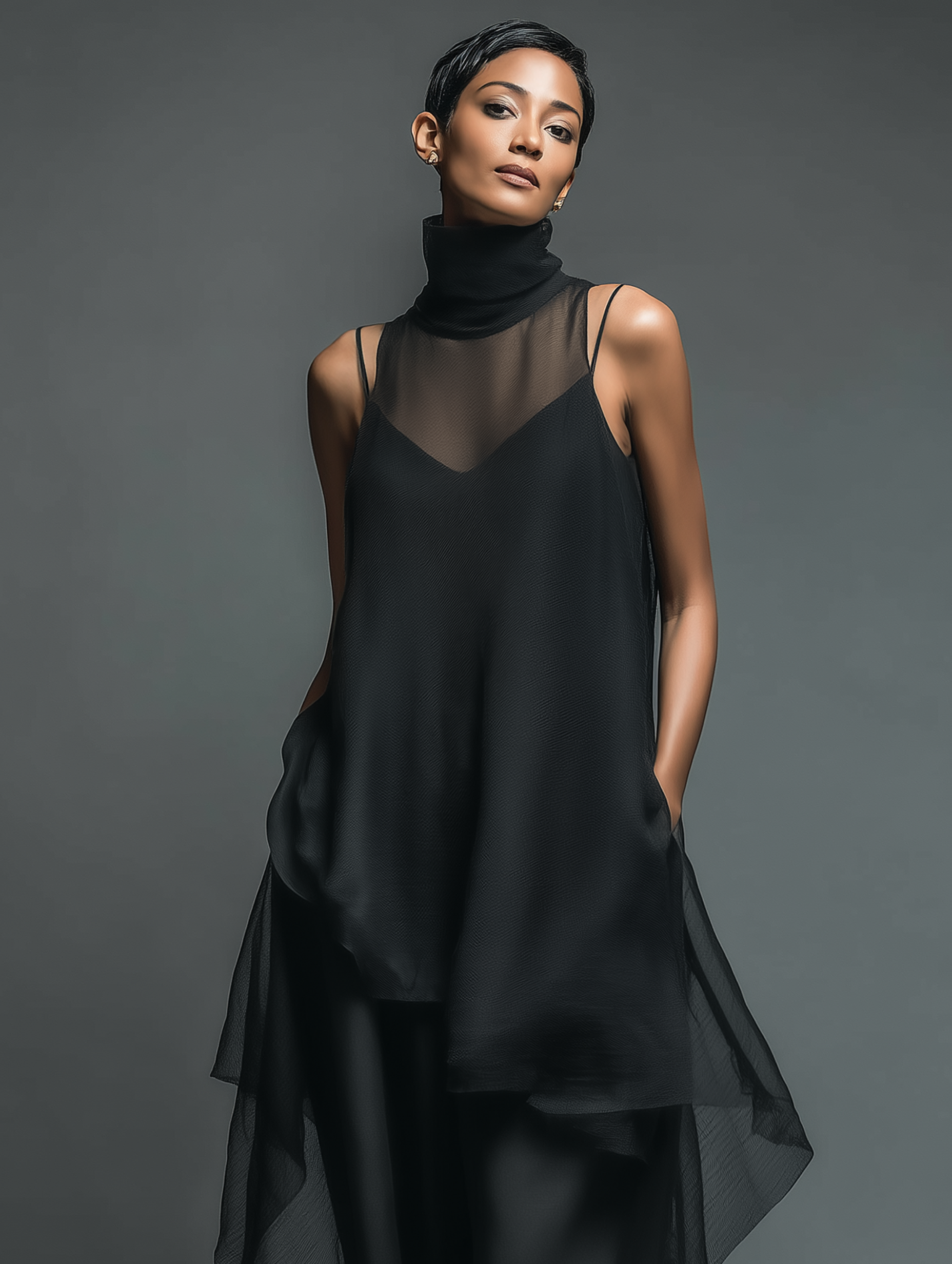 Elsie | Imitation Acetate Slip Dress