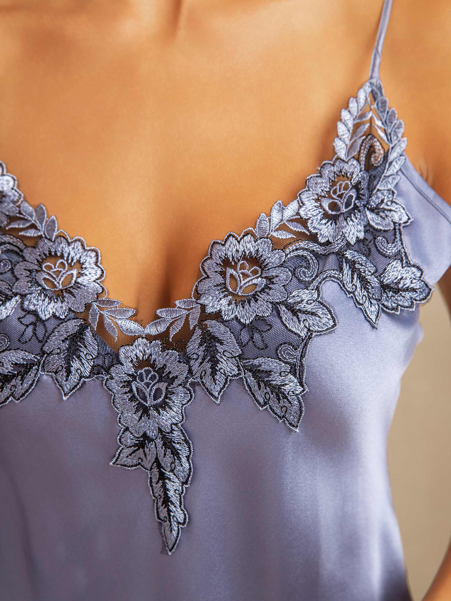 Dawn | Premium Lace Trim Nightgown