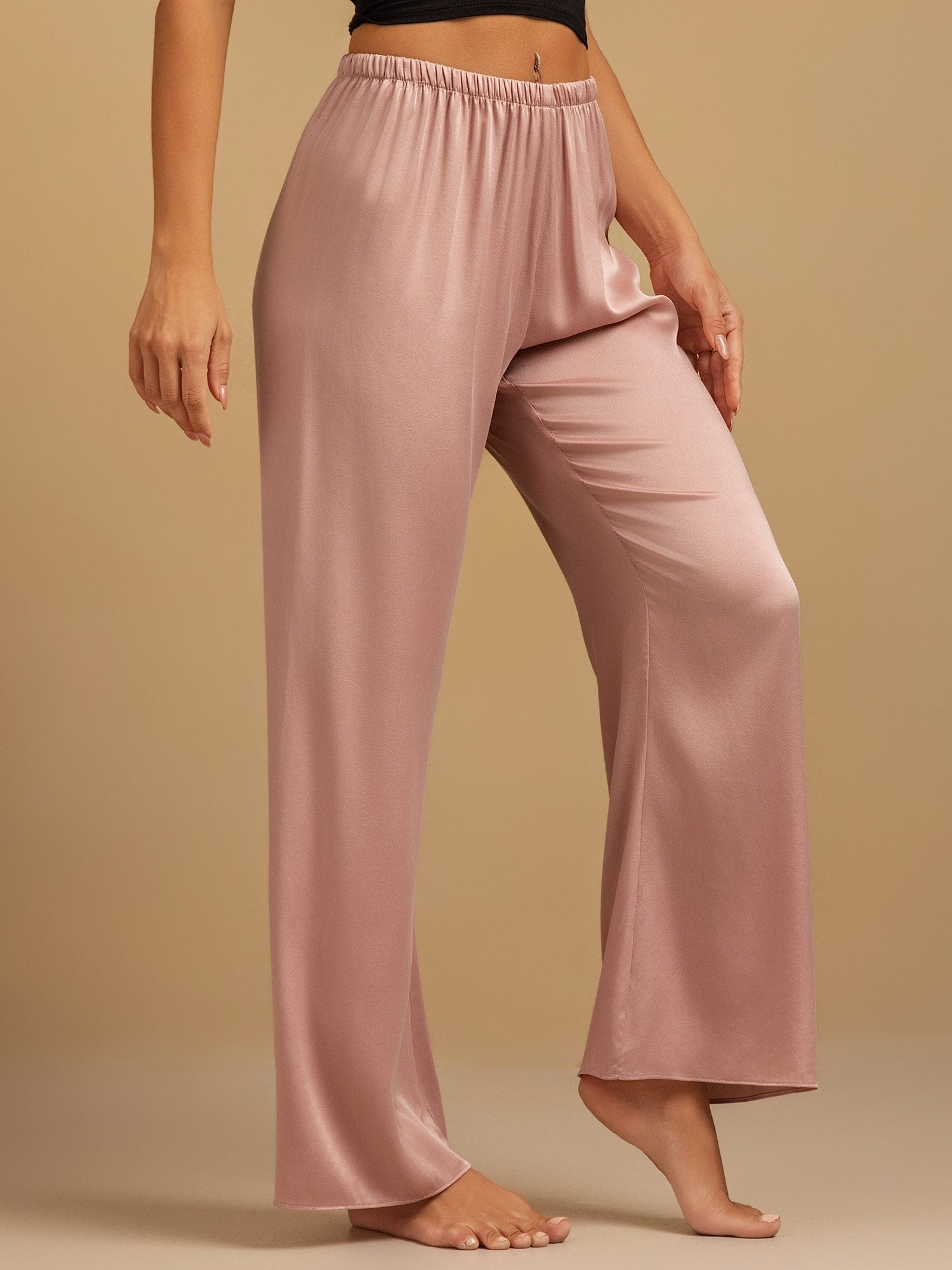 Clare | Wide-Leg Silk Trousers
