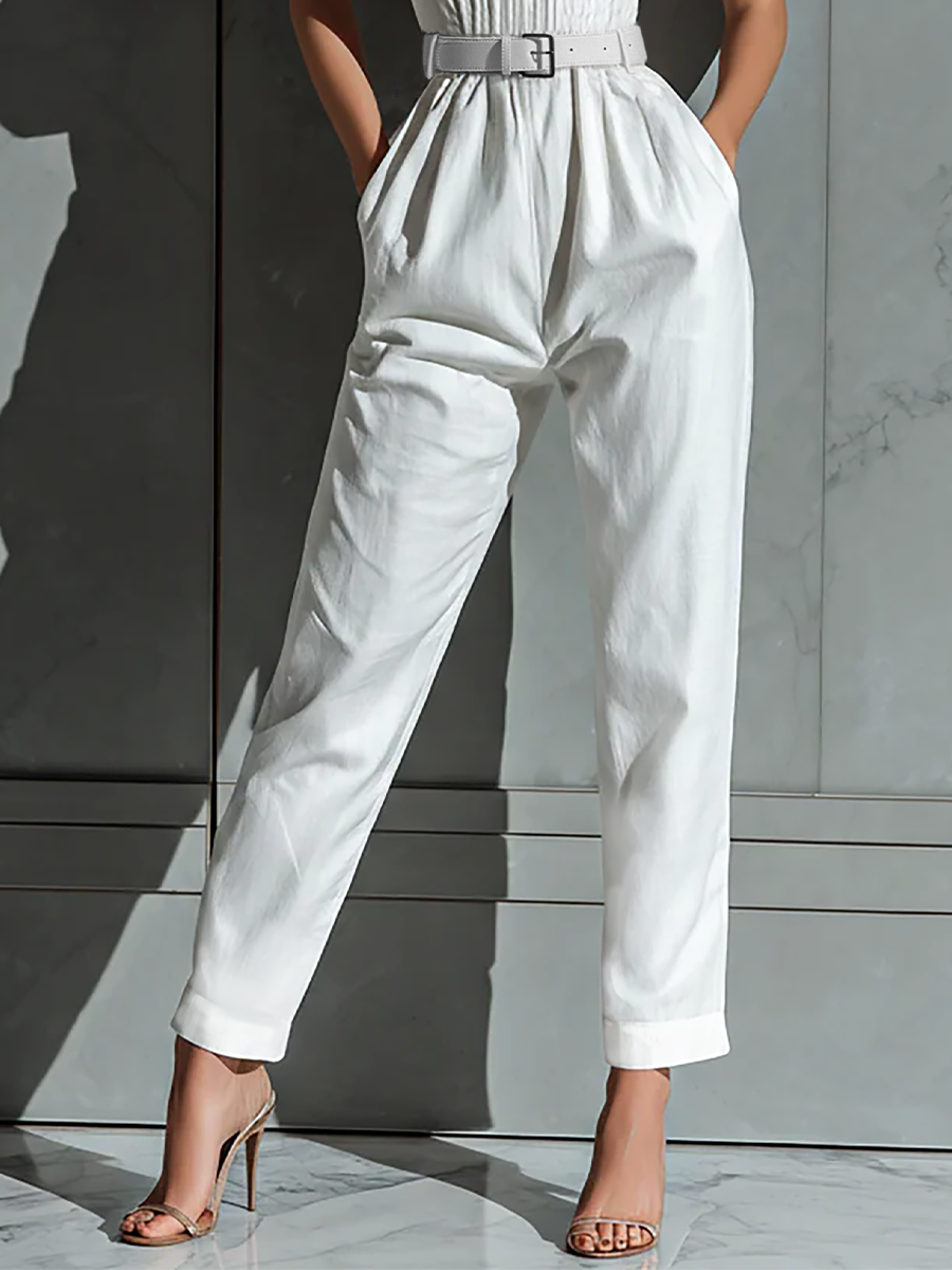 Laura | Ivory Cotton Linen Blend