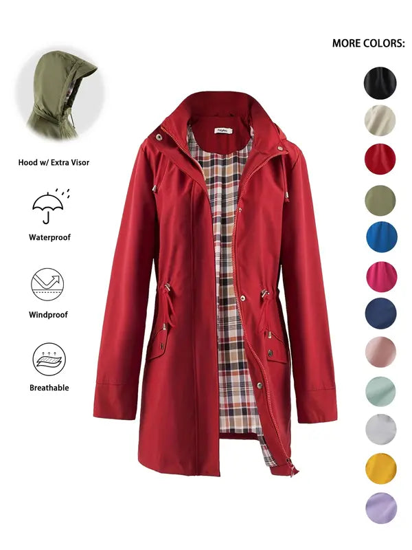 Qing | Drawstring Hooded Trench