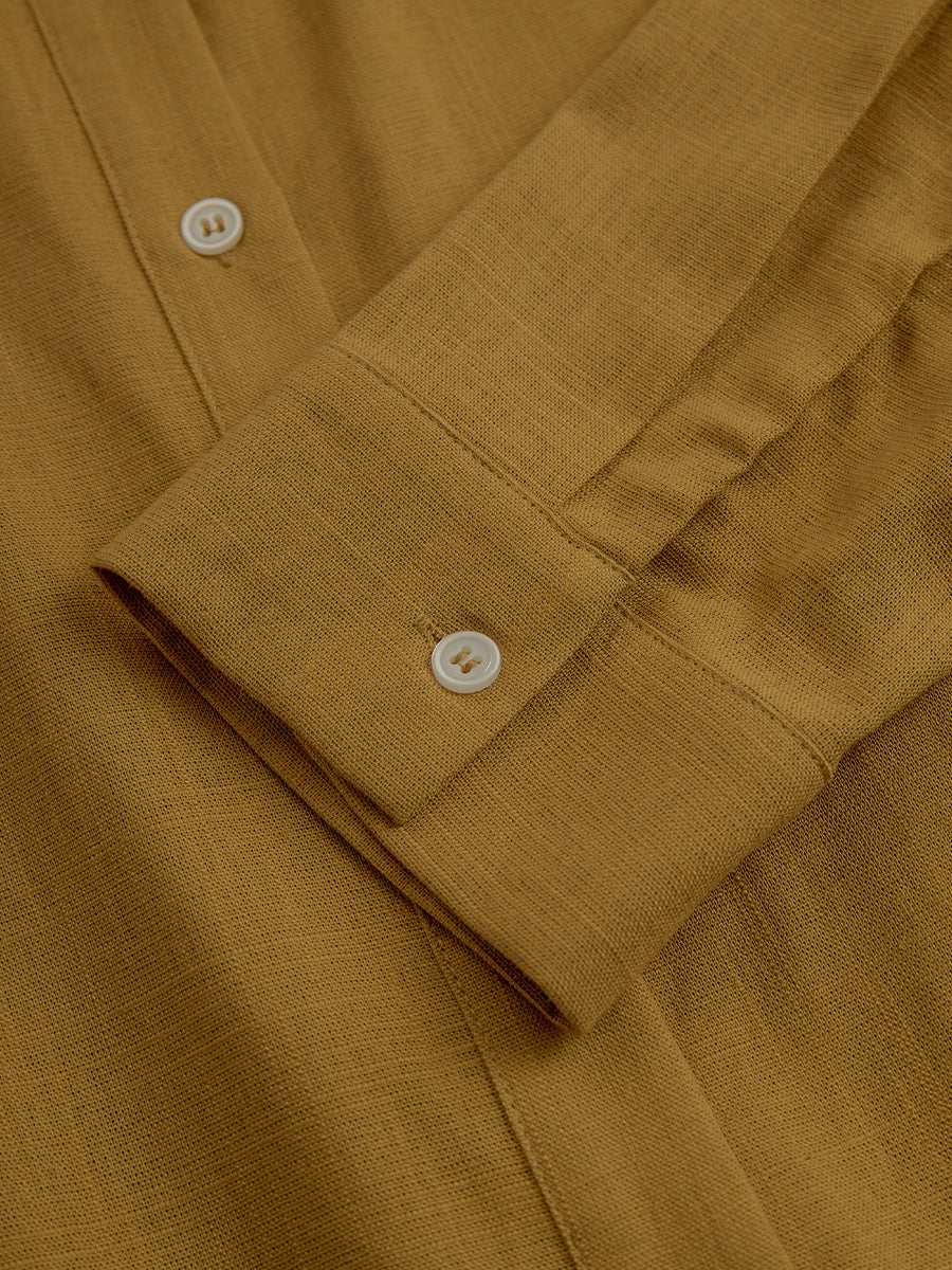 Paige | Mustard Elegant Linen Blended