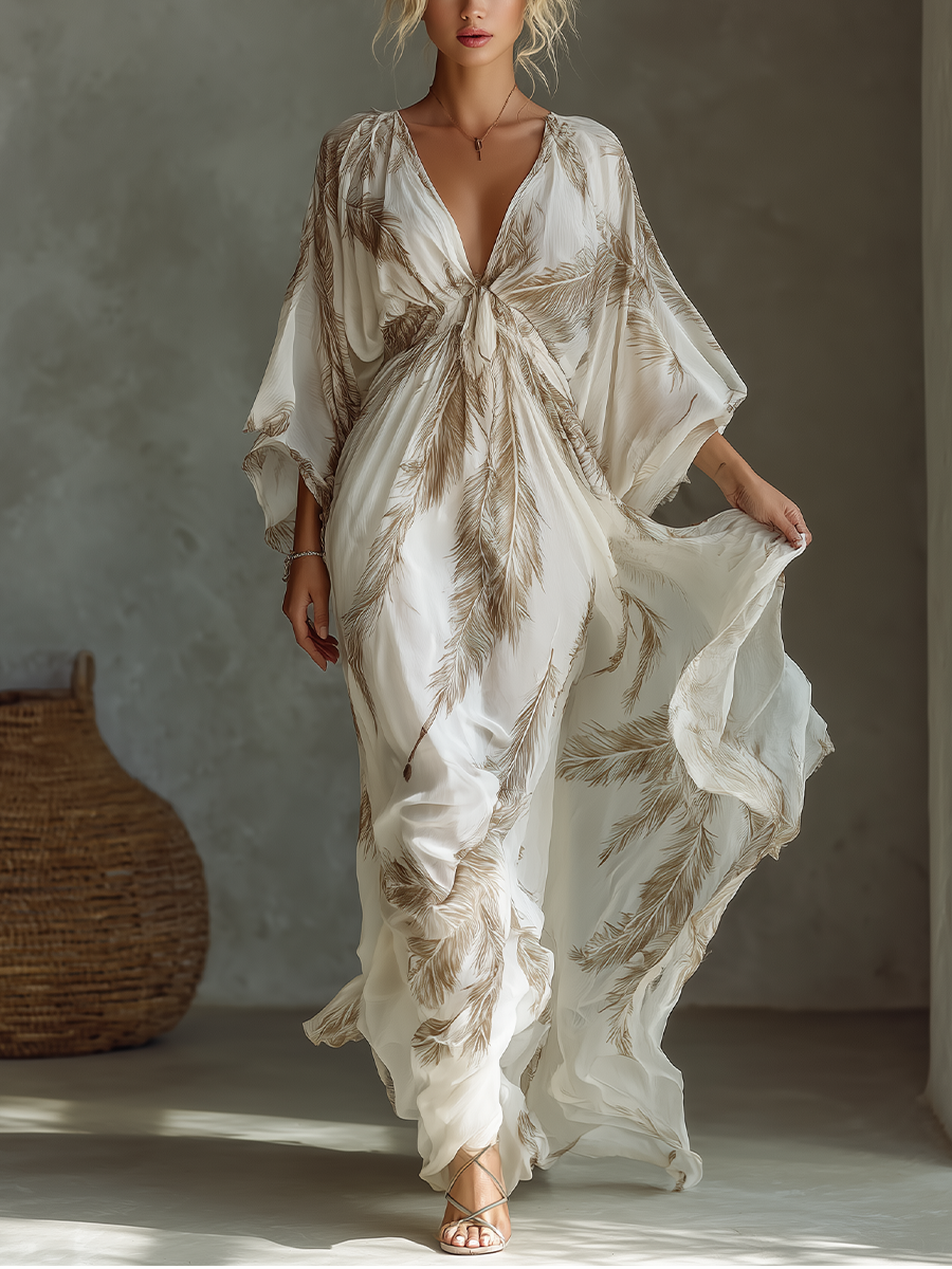 Gwen | Ivory Taupe Chiffon Fabric