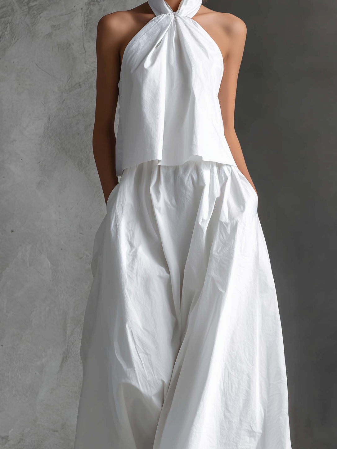 Hannah | Casual White Cotton Linen