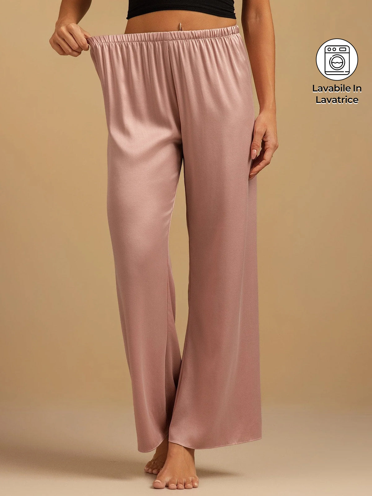 Clare | Wide-Leg Silk Trousers