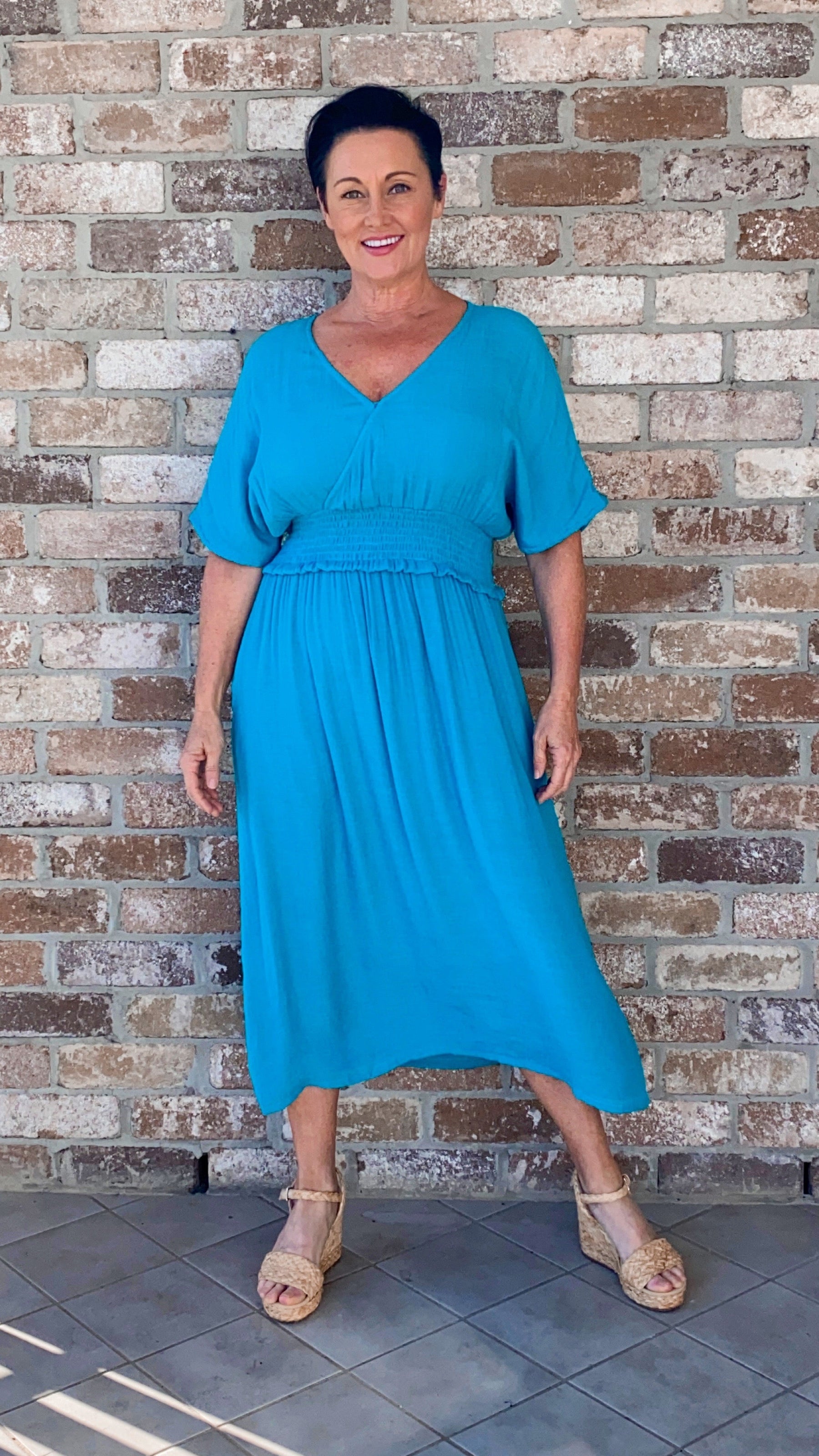 Rosalind | Poppy Slouchy Midi Dress