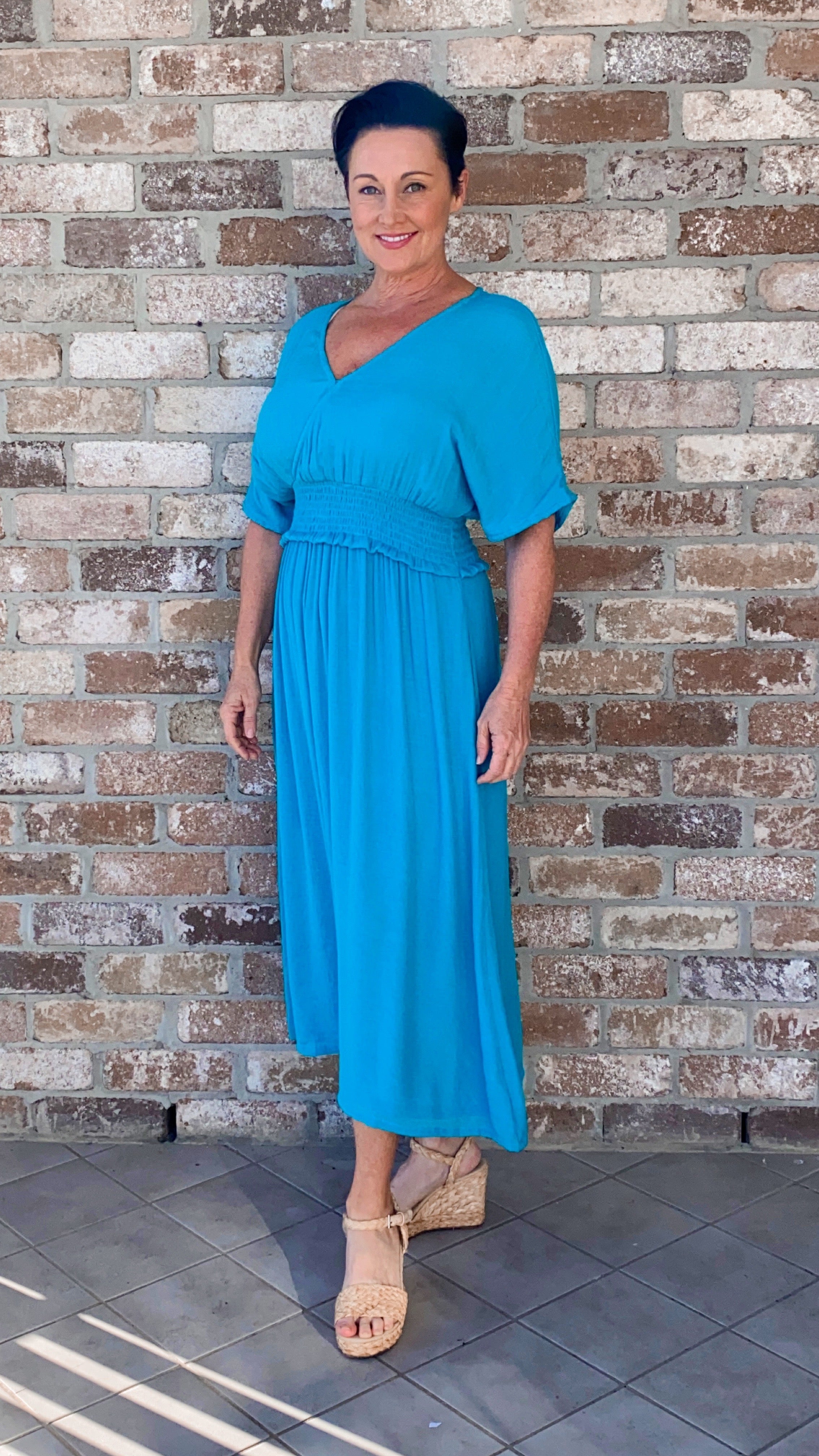 Rosalind | Poppy Slouchy Midi Dress