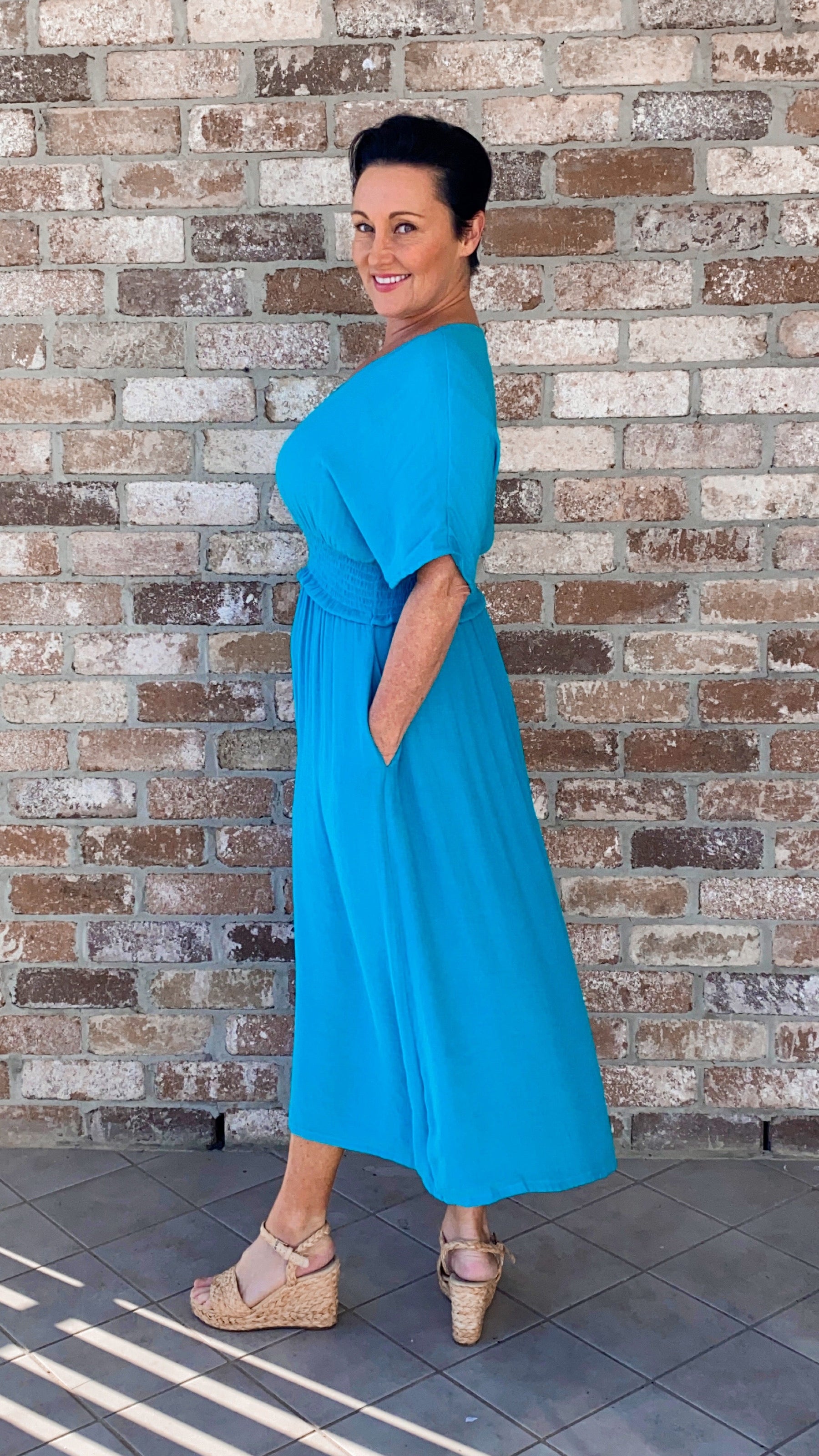 Rosalind | Poppy Slouchy Midi Dress