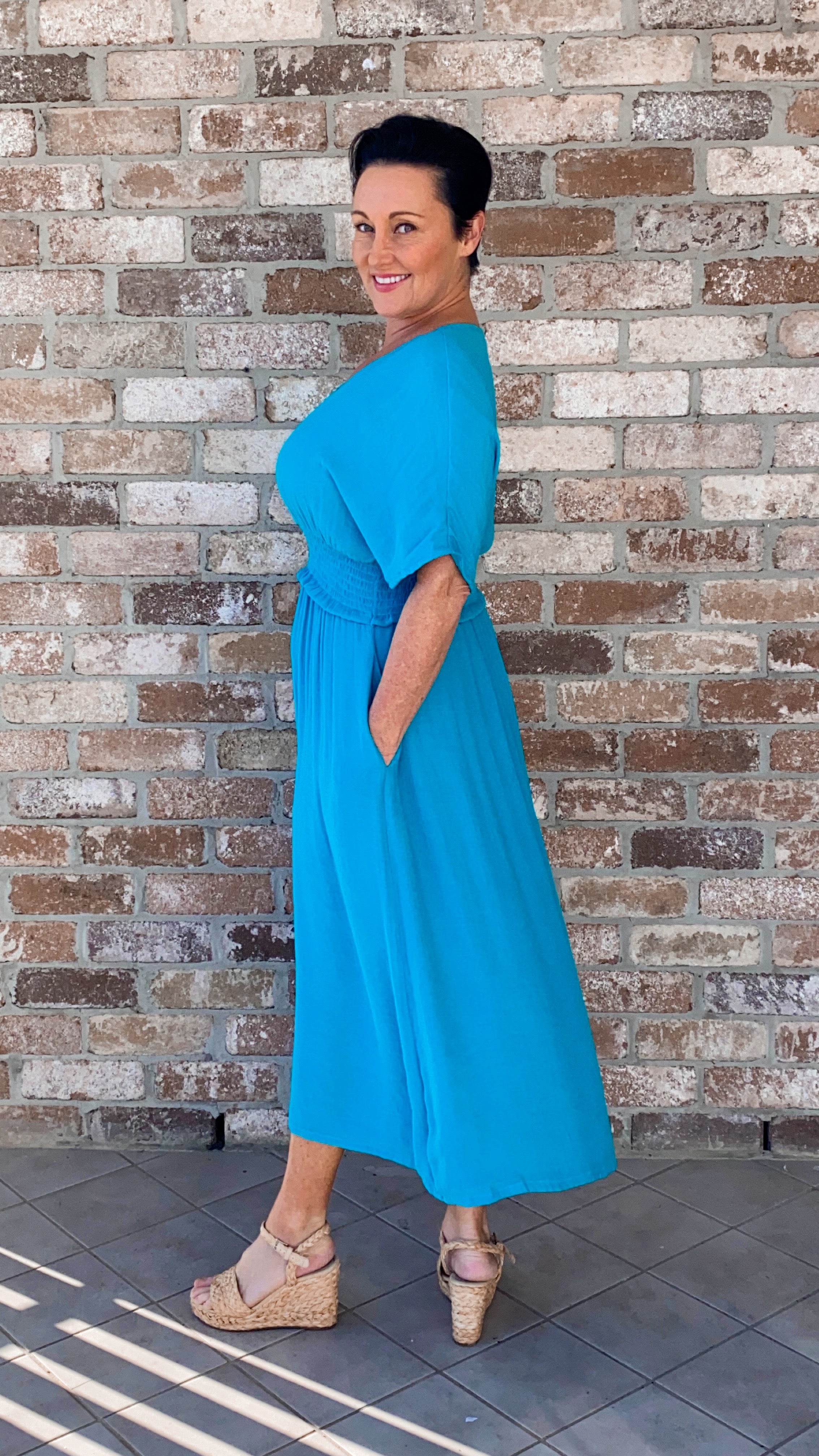 Rosalind | Poppy Slouchy Midi Dress