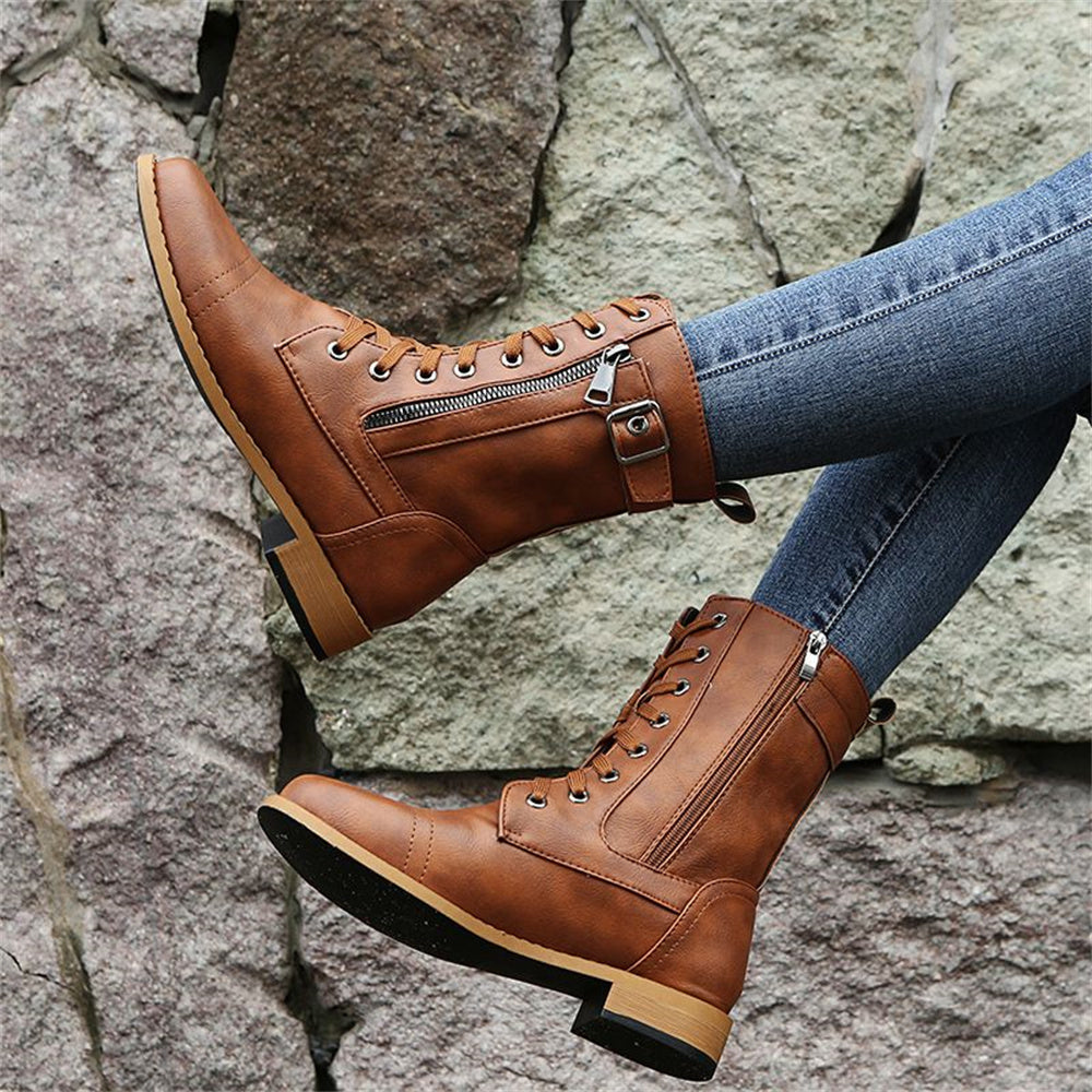 Dana | Toe Side Zipper Orthopedic Boots