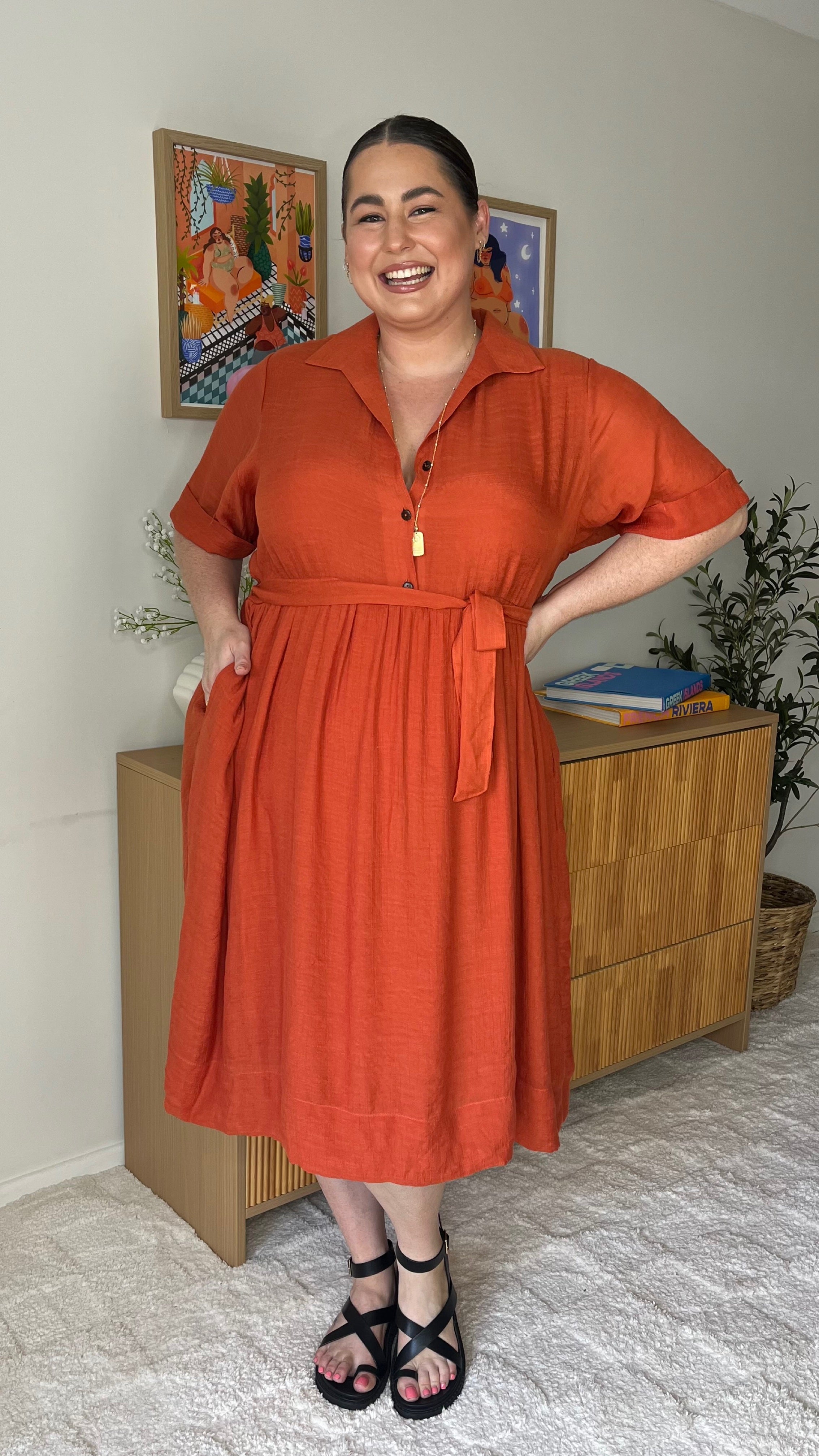Olive | Peggy Sue Rust Dress