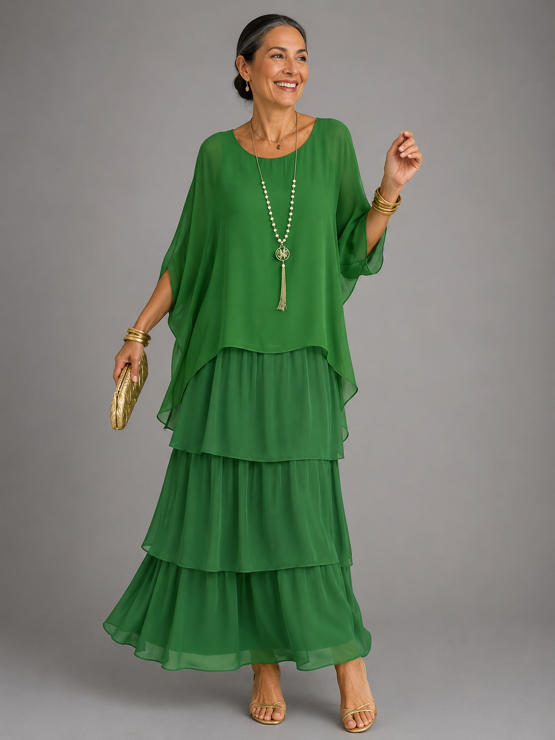 Ashendra | Elegant Flowing Maxi Dress
