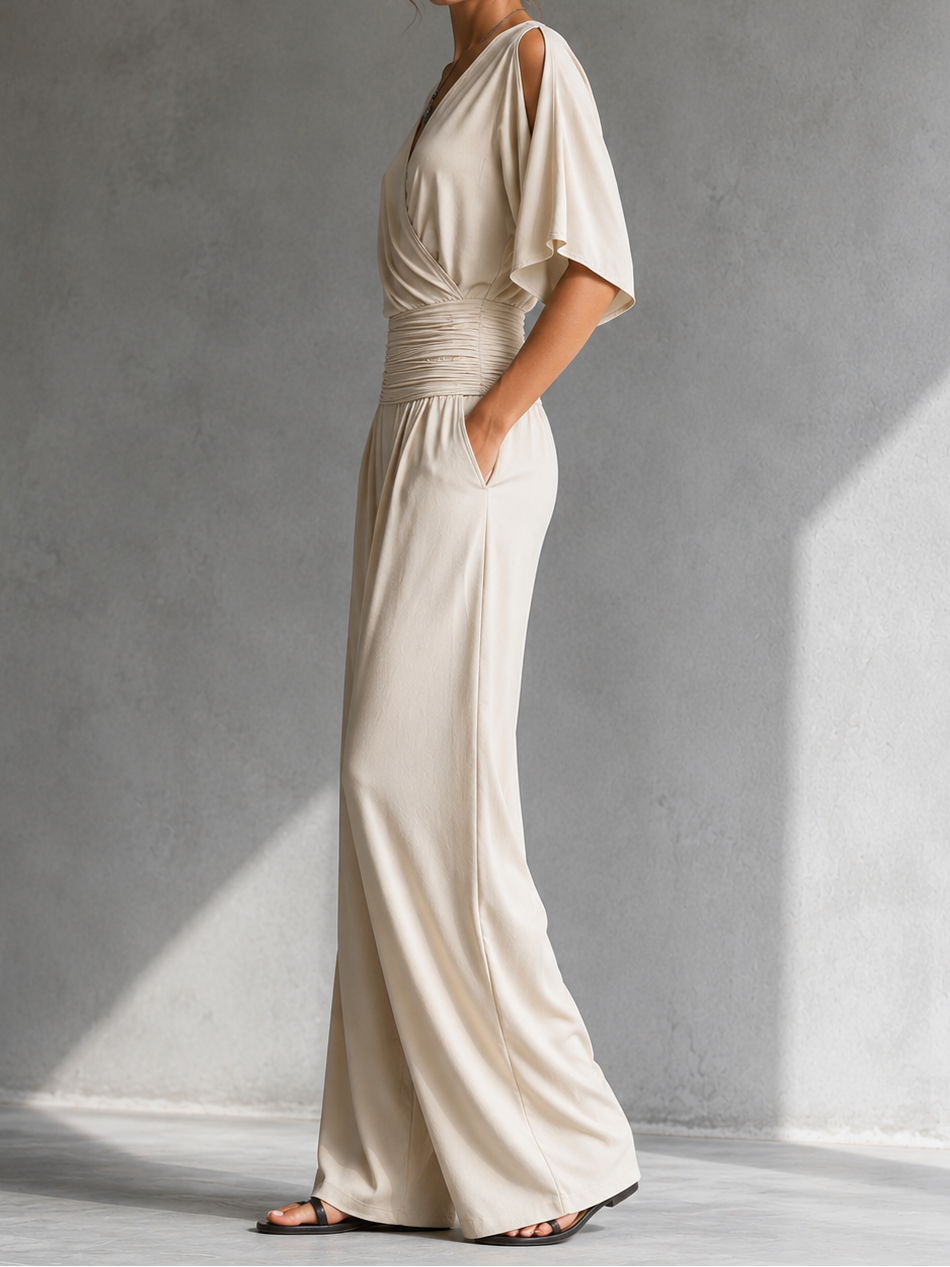Rosemary™ - Wrap V-Neck Jumpsuit