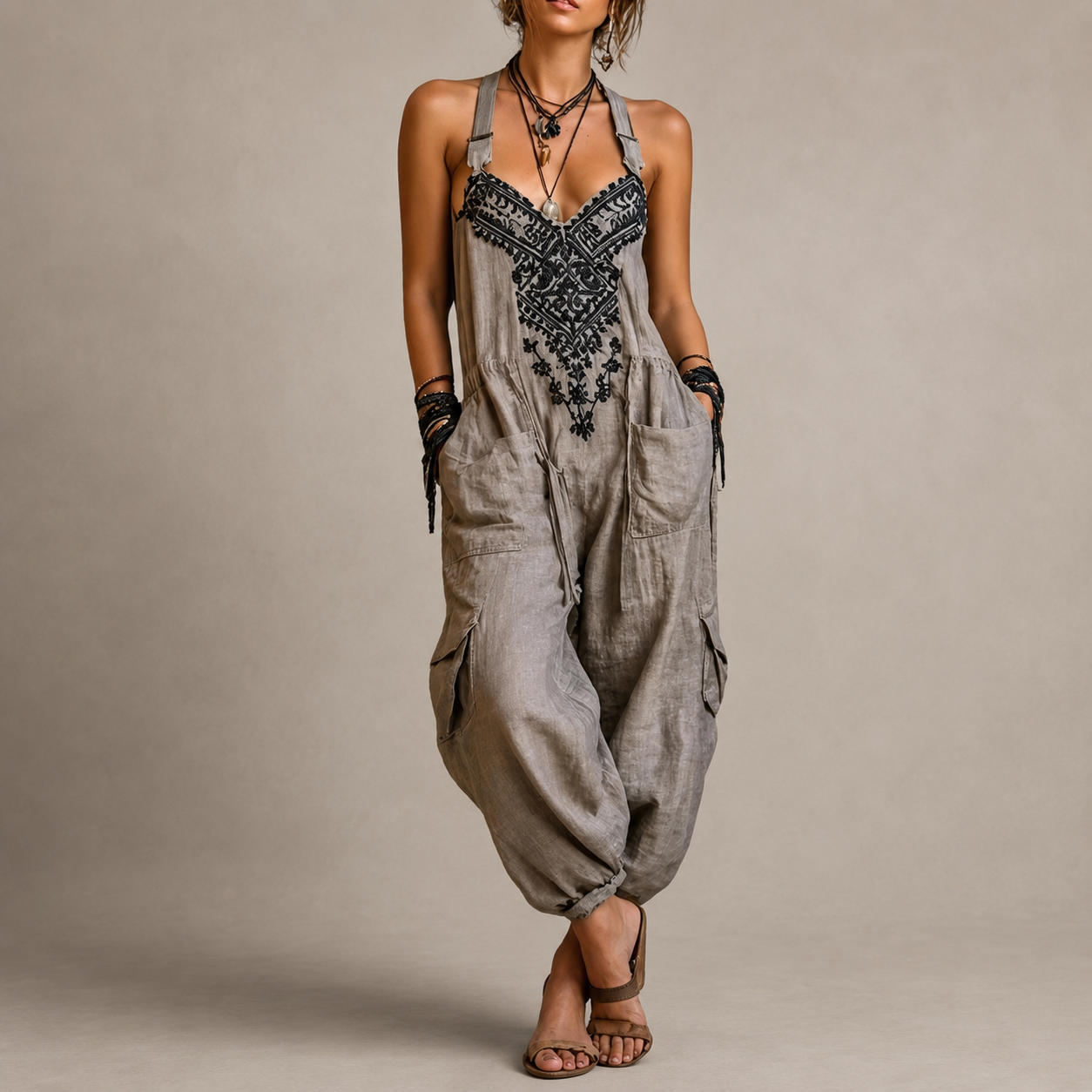 Astrid™ – Bohemian Embroidered Jumpsuit