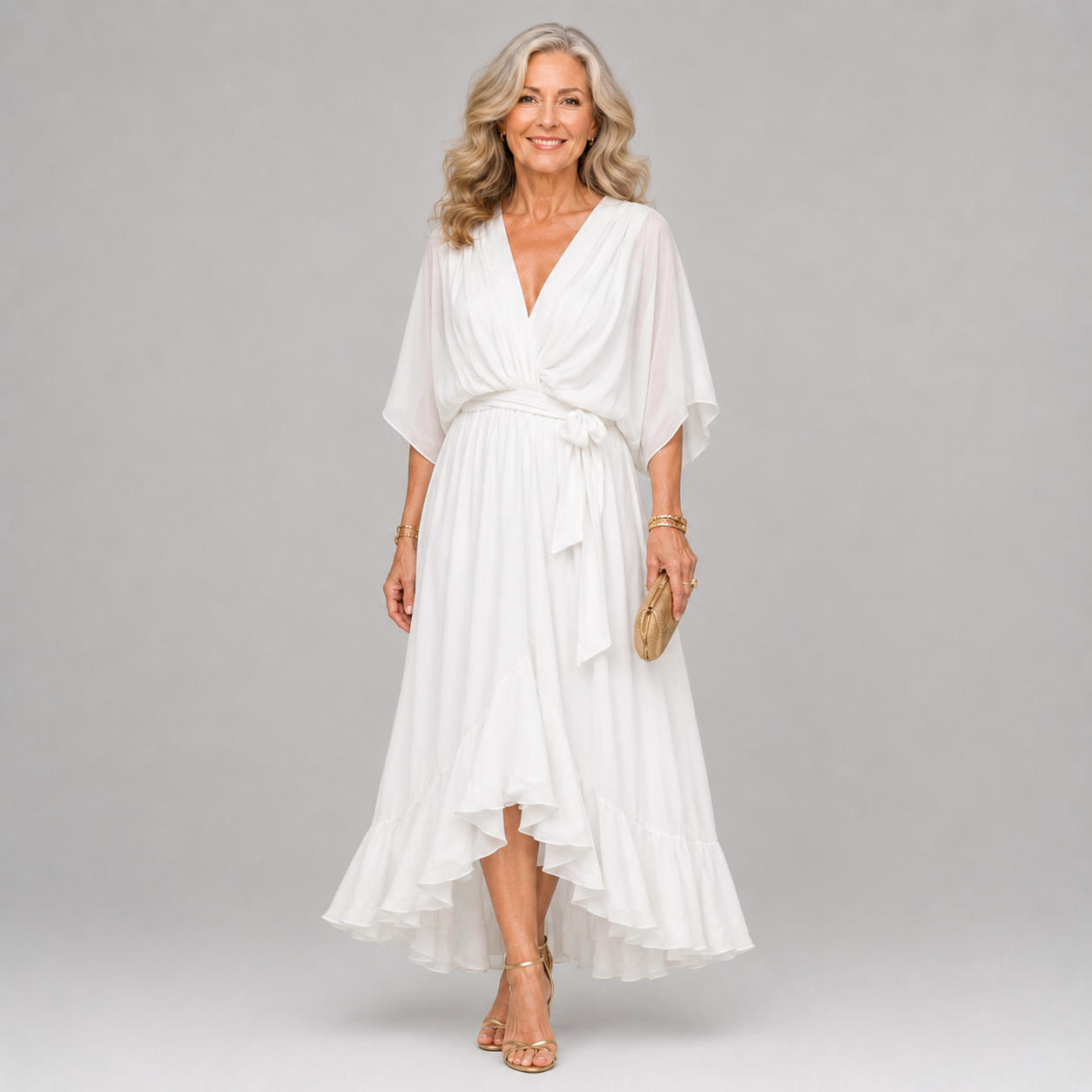 Marianne | Relaxed Draped Wrap Maxi Dress