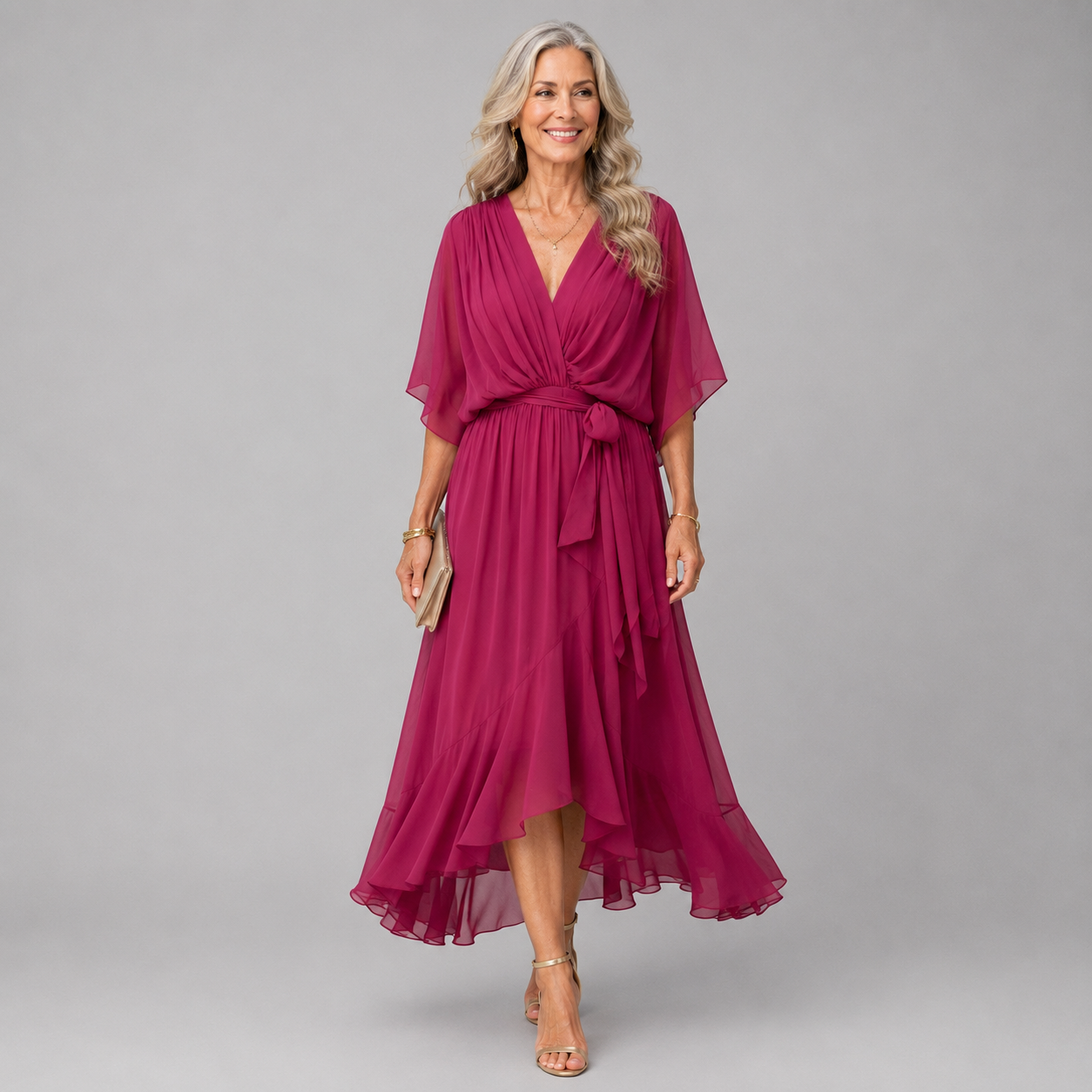 Marianne | Relaxed Draped Wrap Maxi Dress