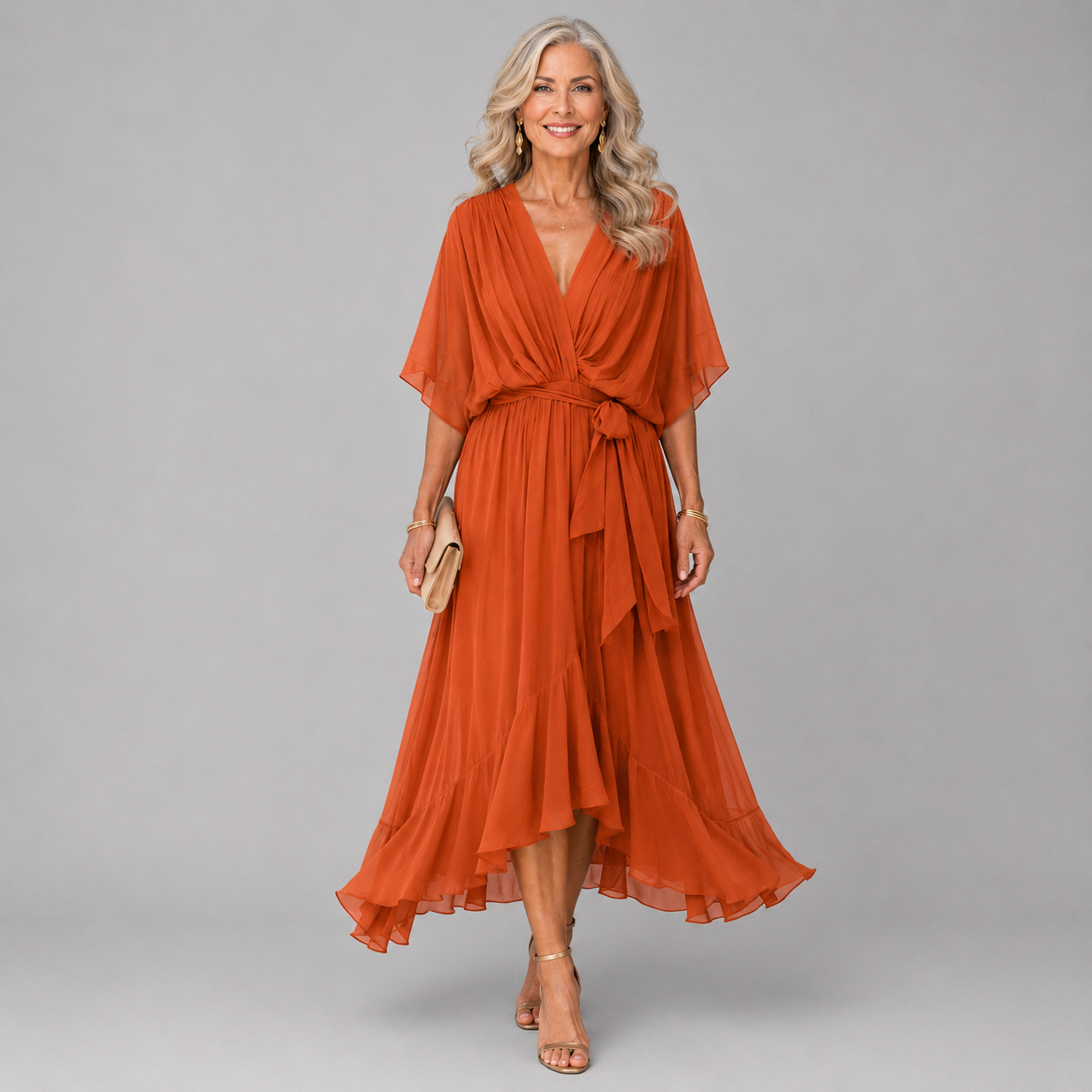 Marianne | Relaxed Draped Wrap Maxi Dress