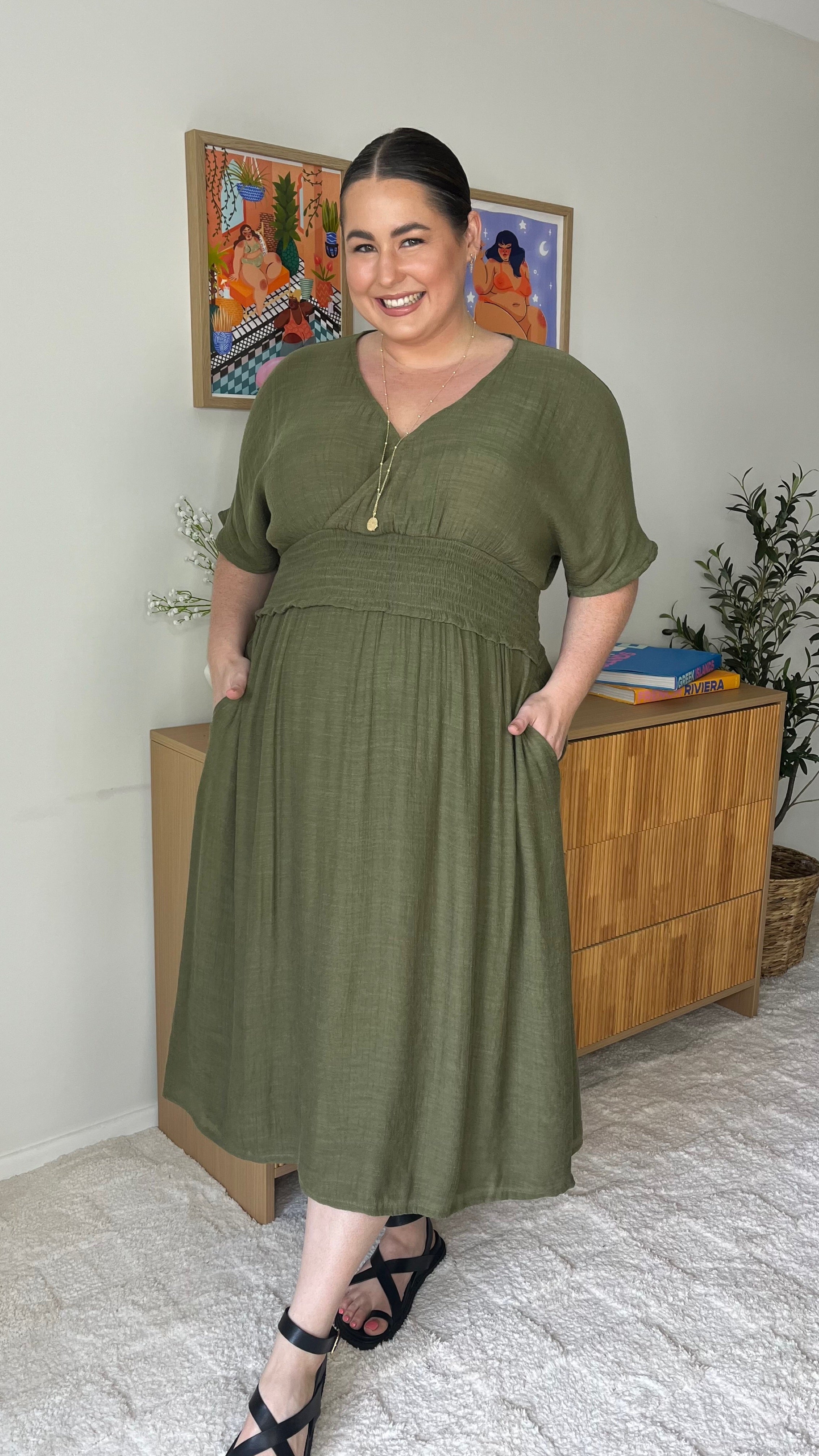 Octavia | Poppy Bamboo Wrap Dress