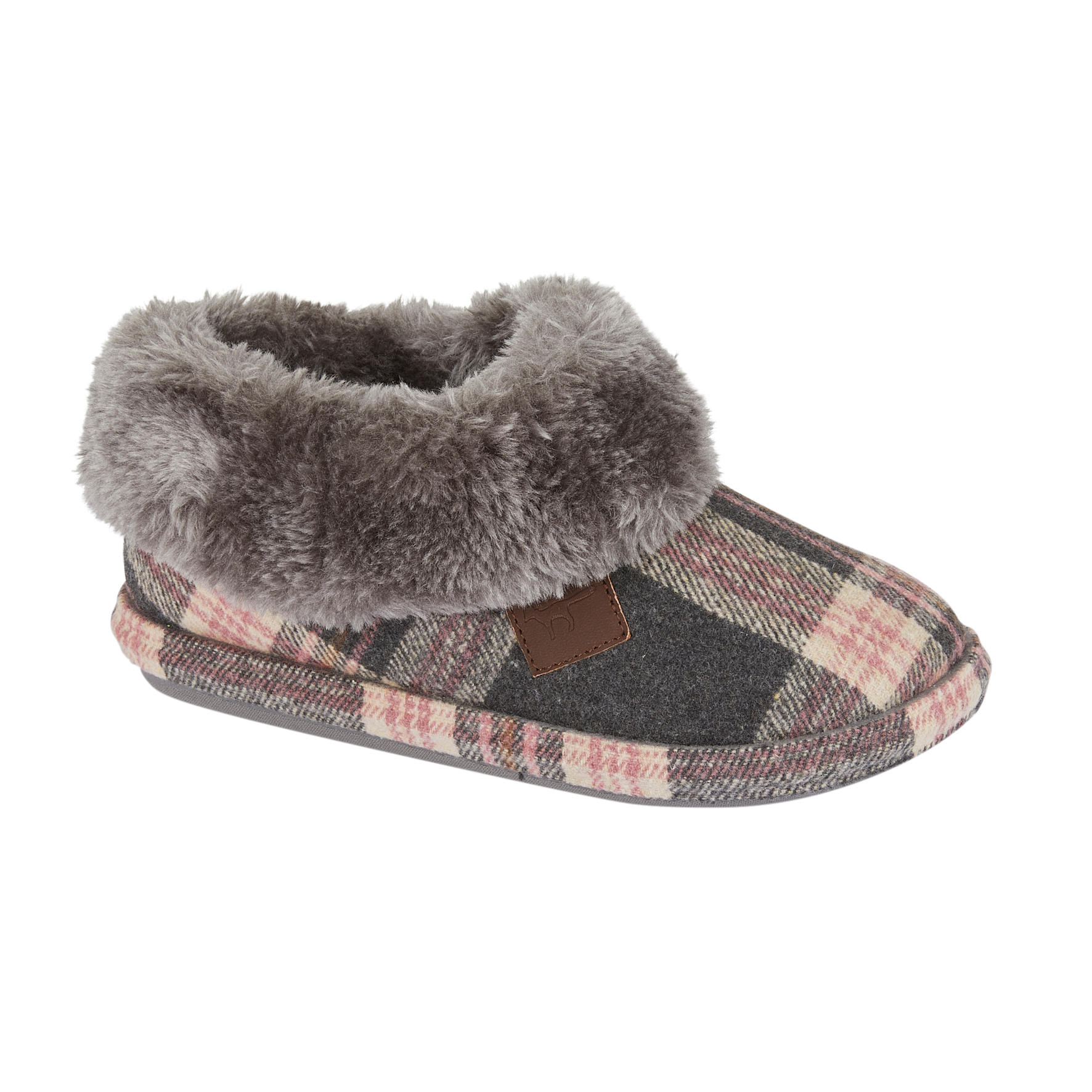 Quinn | Tartan Bootee Slippers