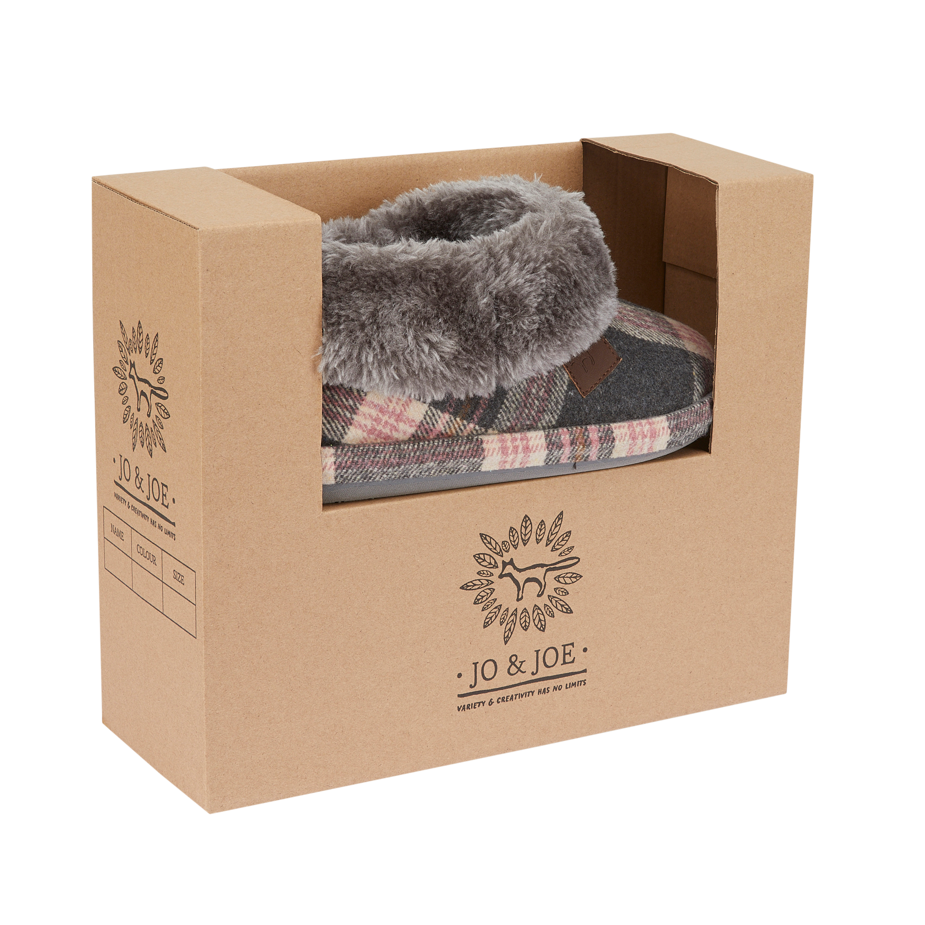 Quinn | Tartan Bootee Slippers