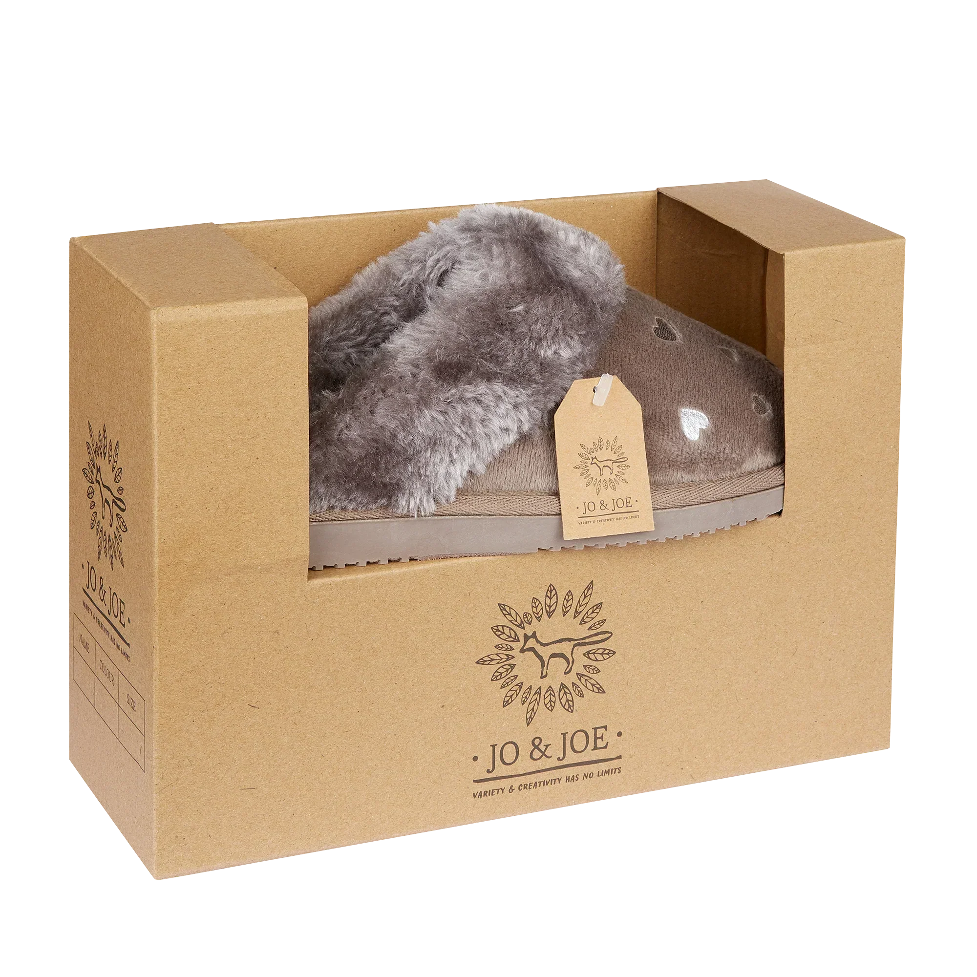 Harlow | Mink Heart Mule Slippers